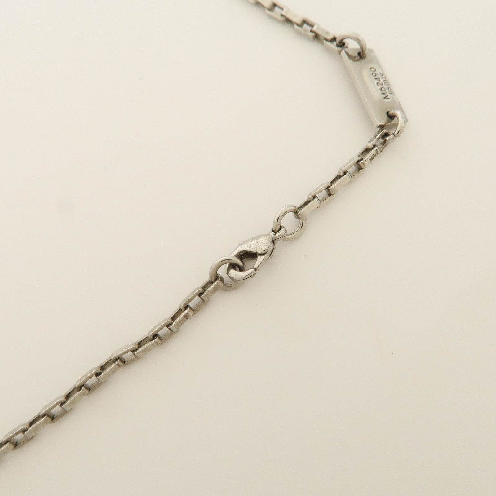 Louis Vuitton Collier Damier Colors Metal Necklace Silver M62490