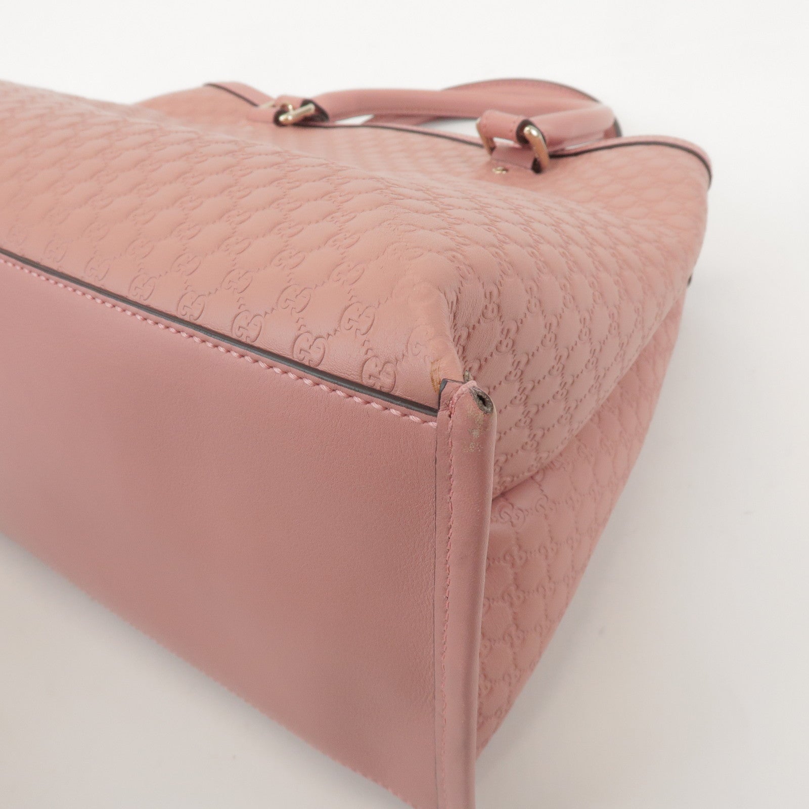 GUCCI Guccissima Leather 2Way Hand Bag Shoulder Bag Pink 510291