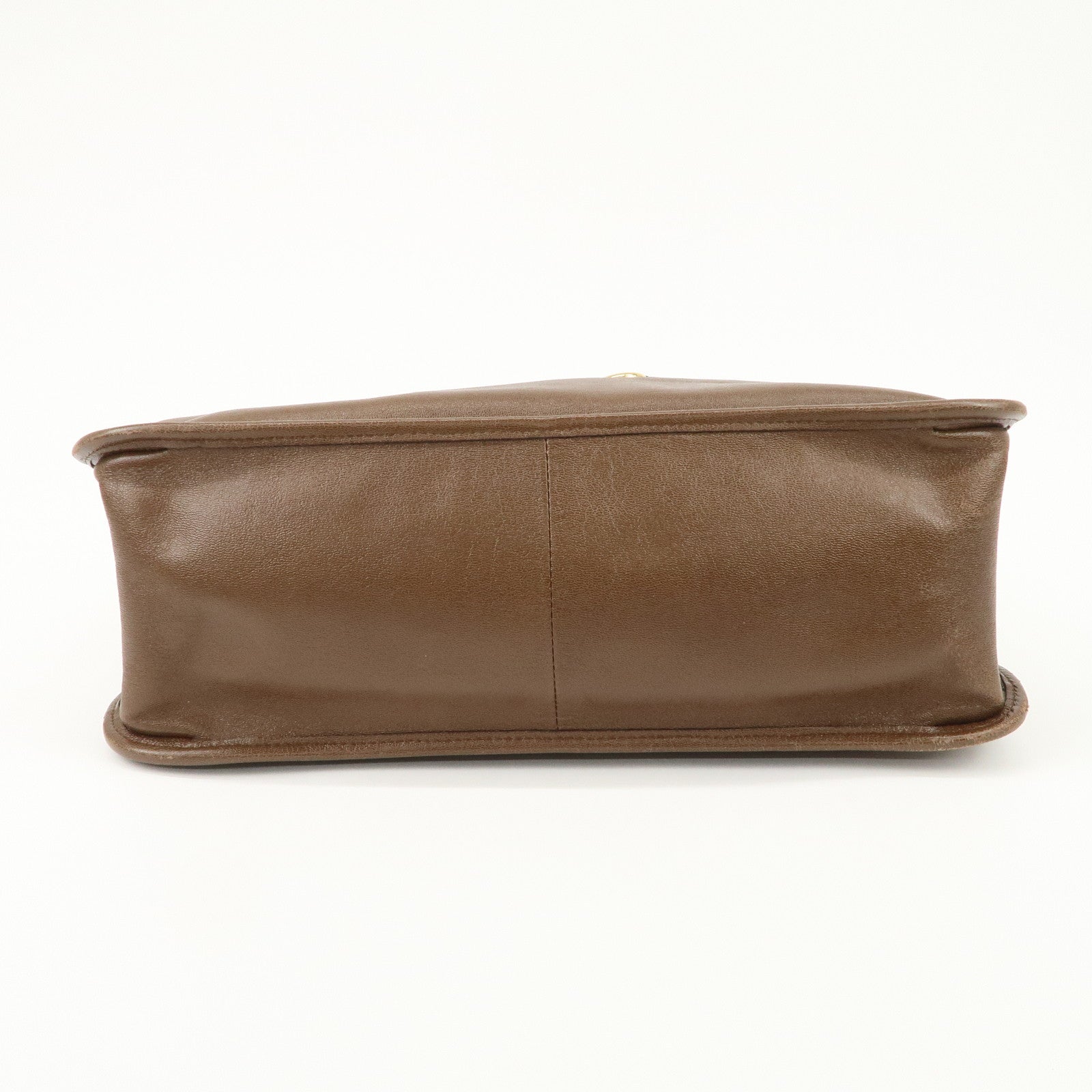 GUCCI Horsebit Leather Tote Bag Shoulder Bag Hand Bag Brown 623694