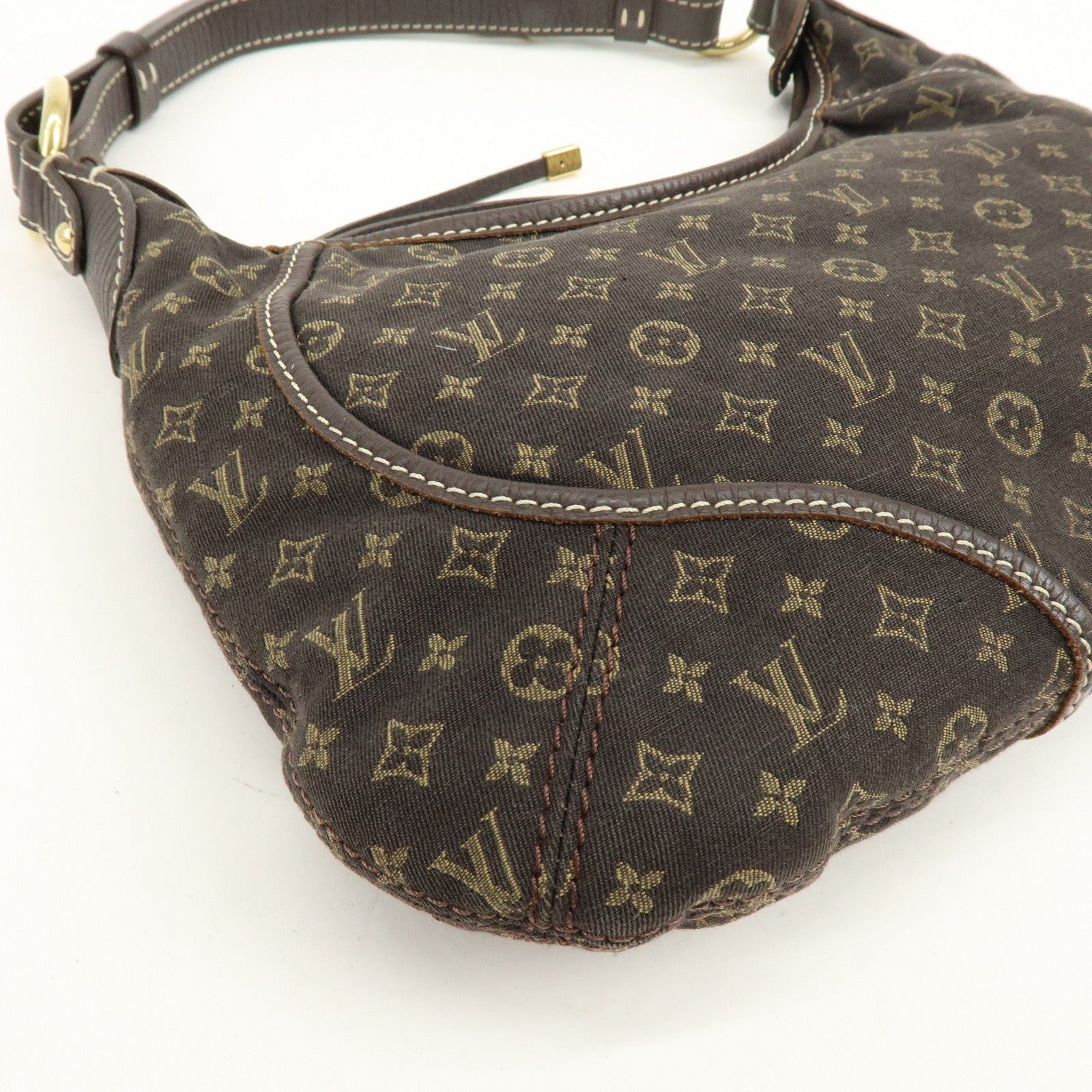 Louis Vuitton Monogram Mini Lin Manon PM Shoulder Bag Ebene M95621