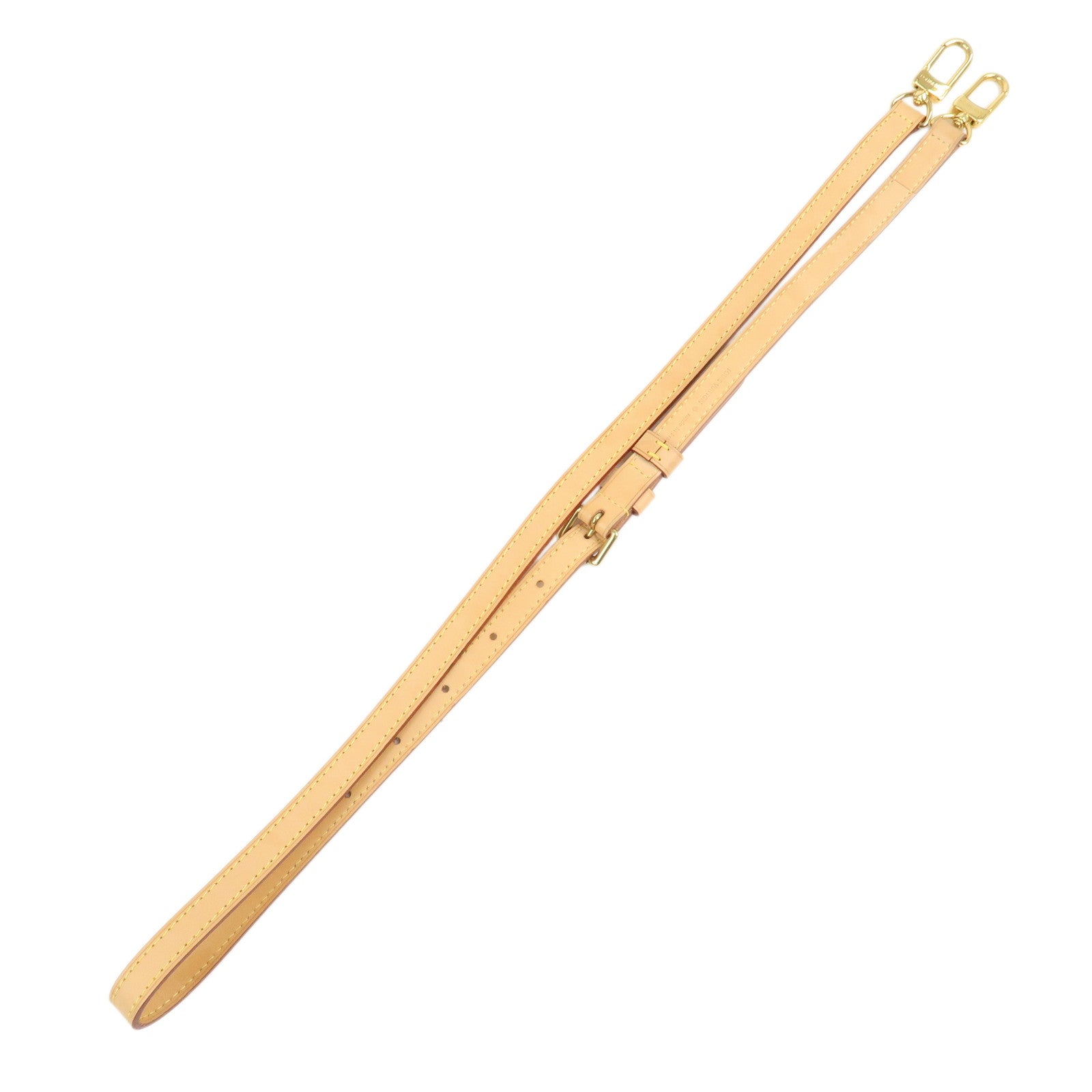 Louis Vuitton Leather Shoulder Strap 120cm 1.6cm Adjustable Natural J52312