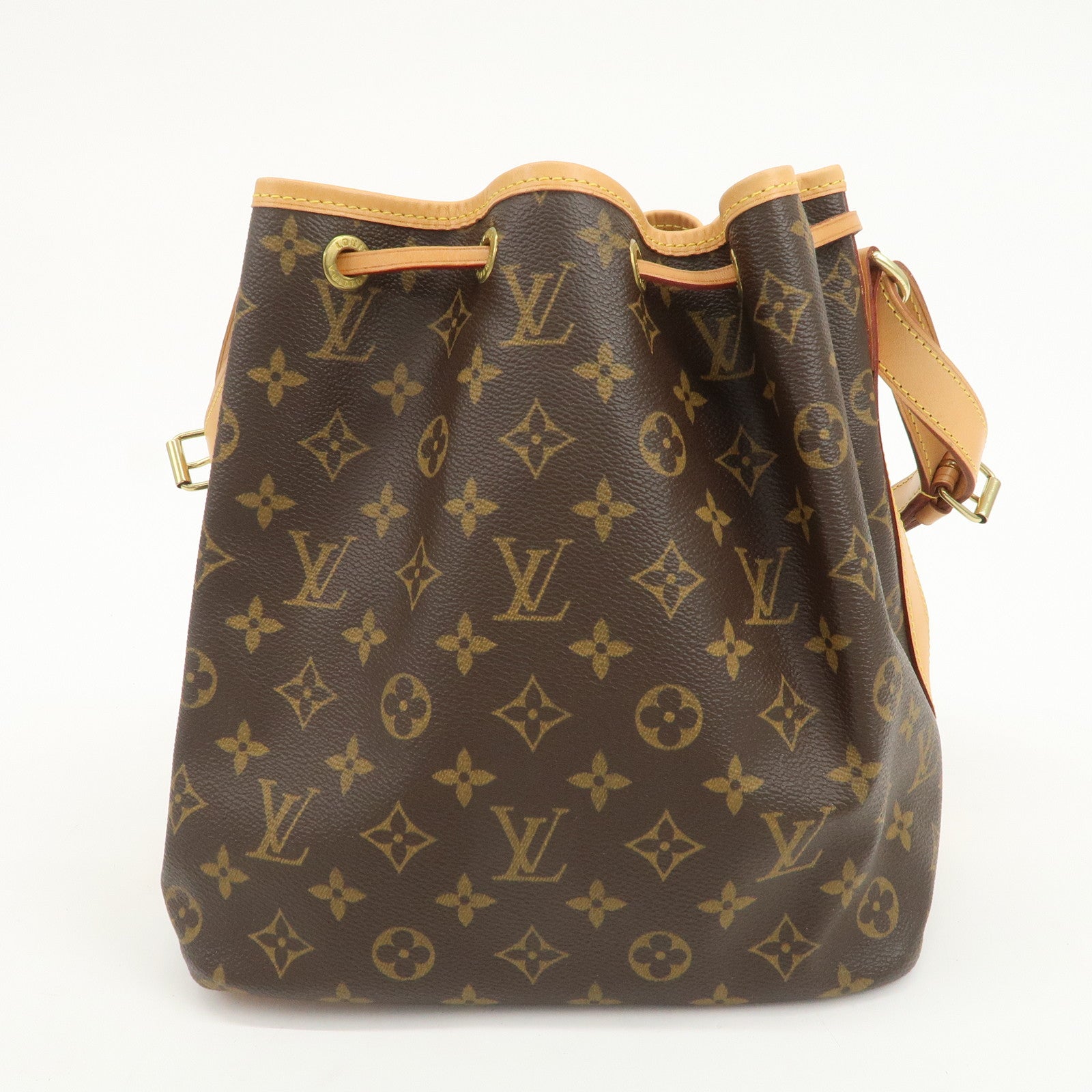 Louis Vuitton Monogram Petit Noe Shoulder Bag Brown M42226