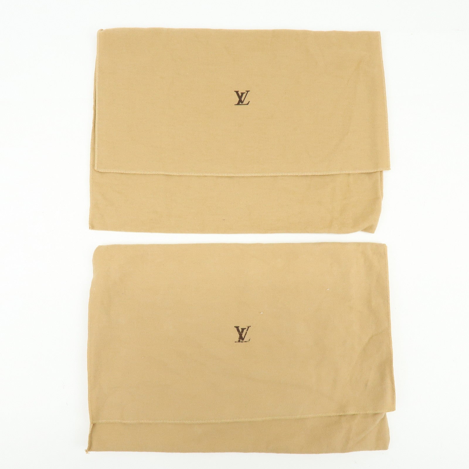 Louis Vuitton Set of 17 Dust Bag Storage Bag Flap Style Beige Brown