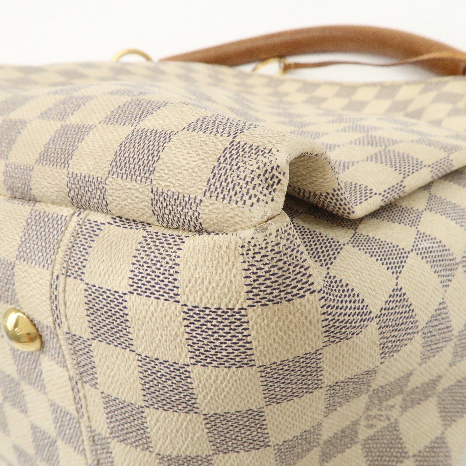 Louis Vuitton Damier Azur Canvas Artsy MM Shoulder Bag N41174 Used