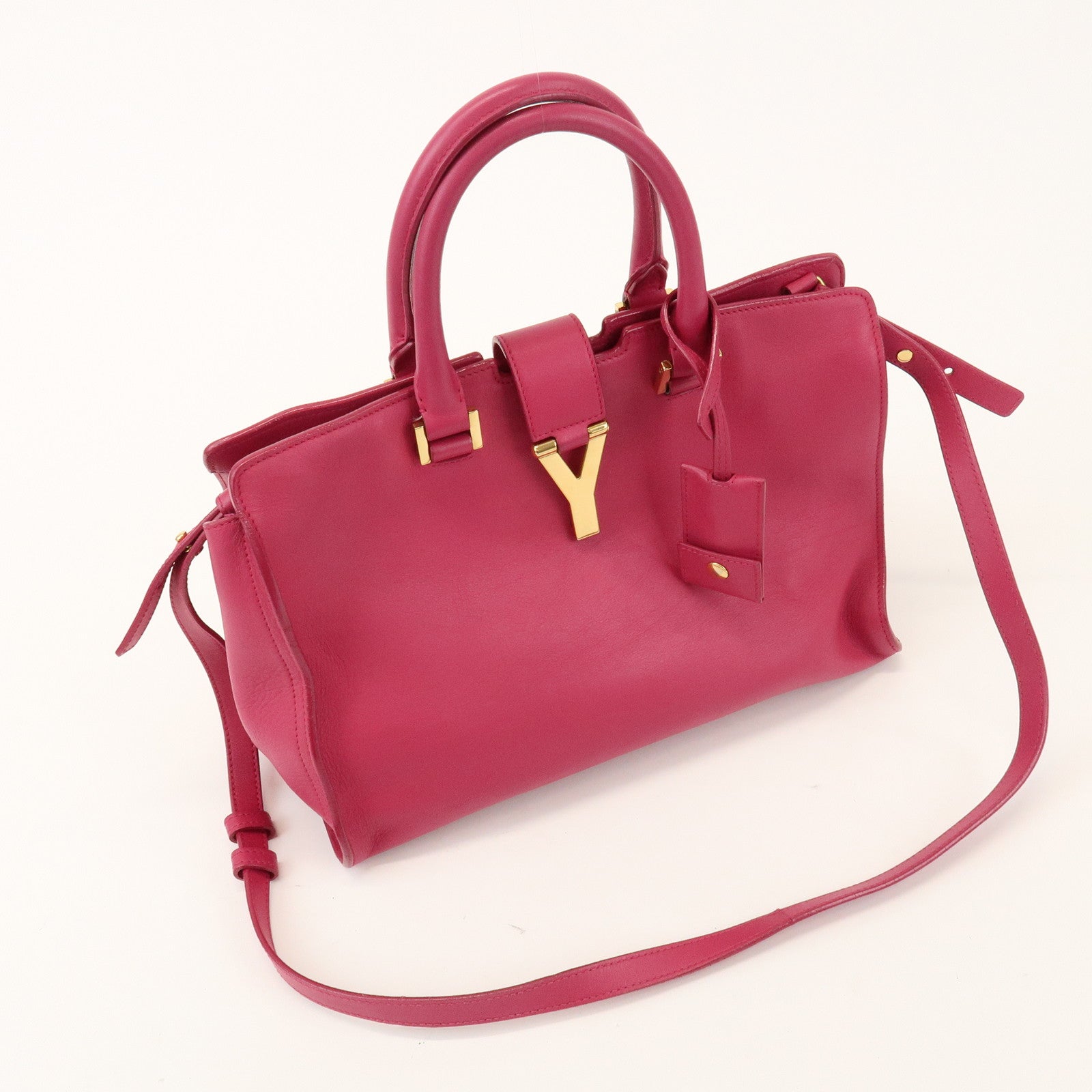 SAINT LAURENT PARIS Petit Cabas Y Line Leather 2Way Bag 311210