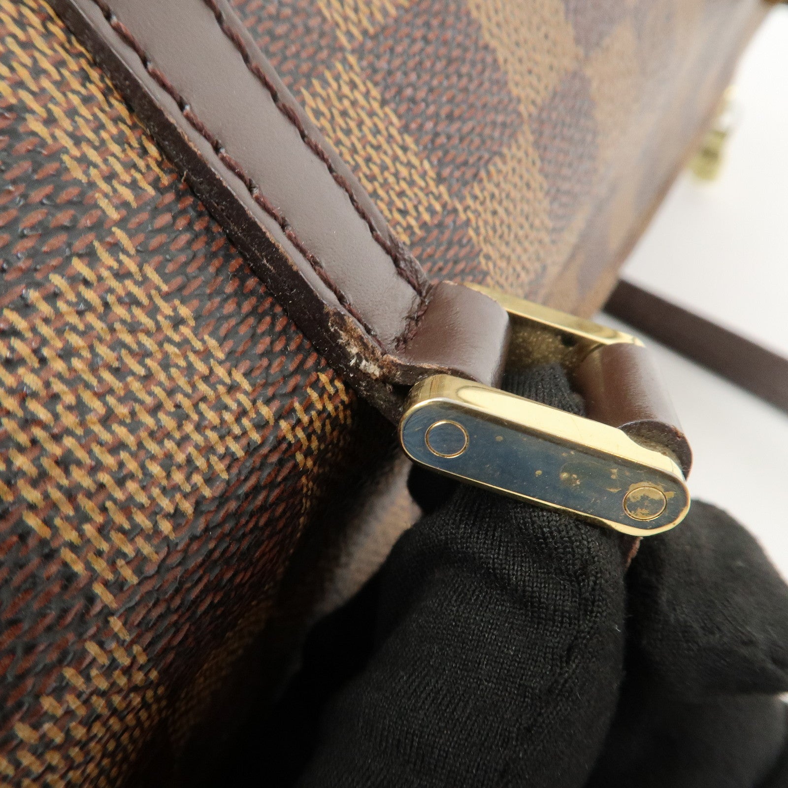 Louis Vuitton Damier Ebene Papillon 30 Hand Bag Brown N51303
