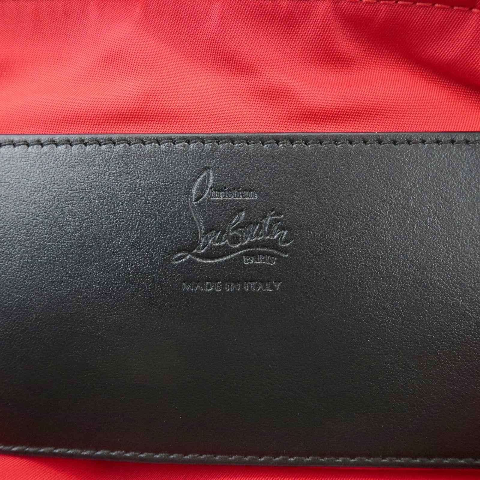Christian Louboutin Paris New York City Leather Body Bag Black