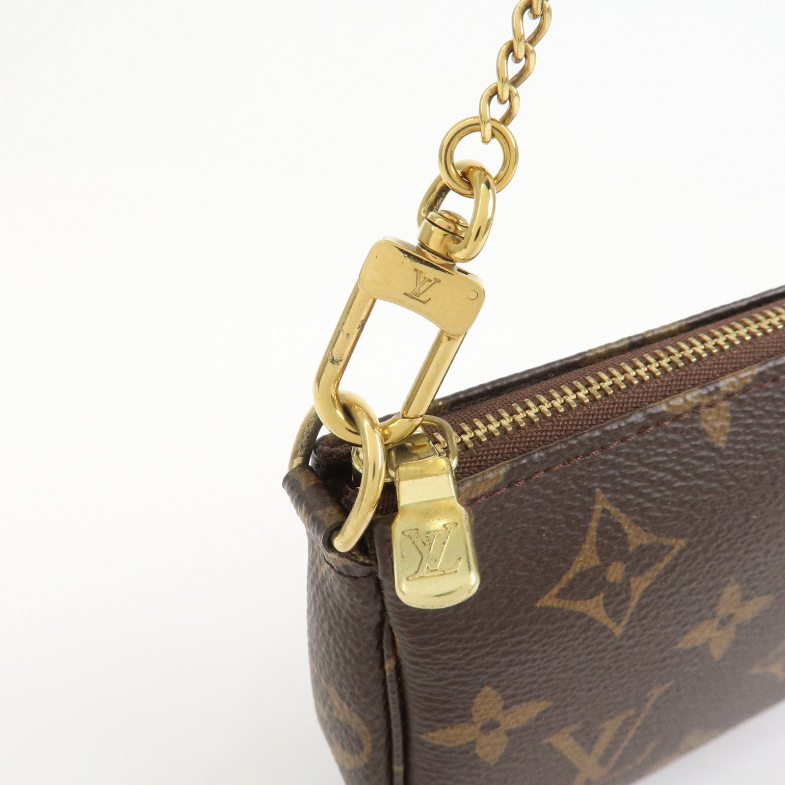 Louis Vuitton Monogram Mini Pochette Accessoires Hand Bag M58009
