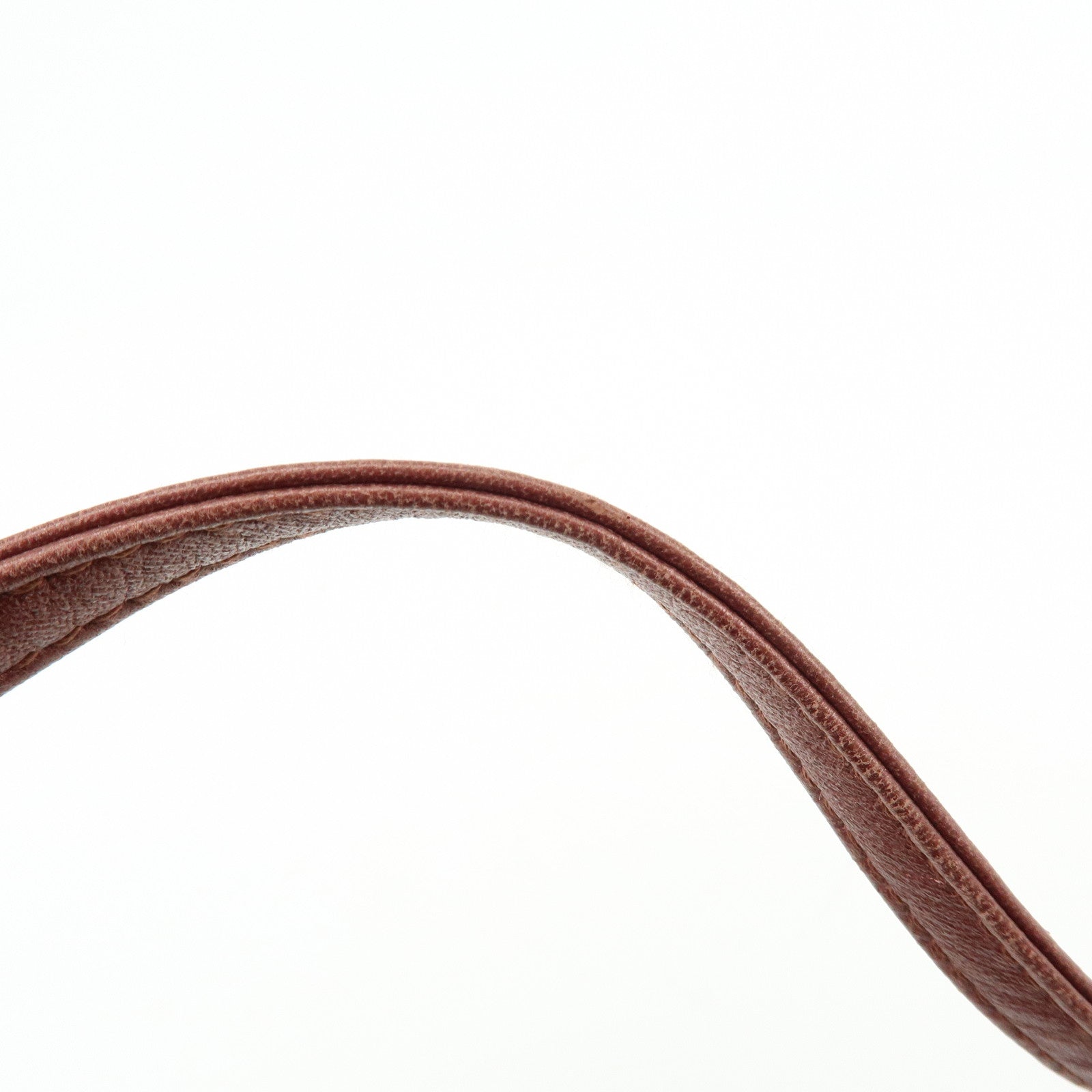 BOTTEGA VENETA Leather Shoulder Bag Metallic Brown 196484