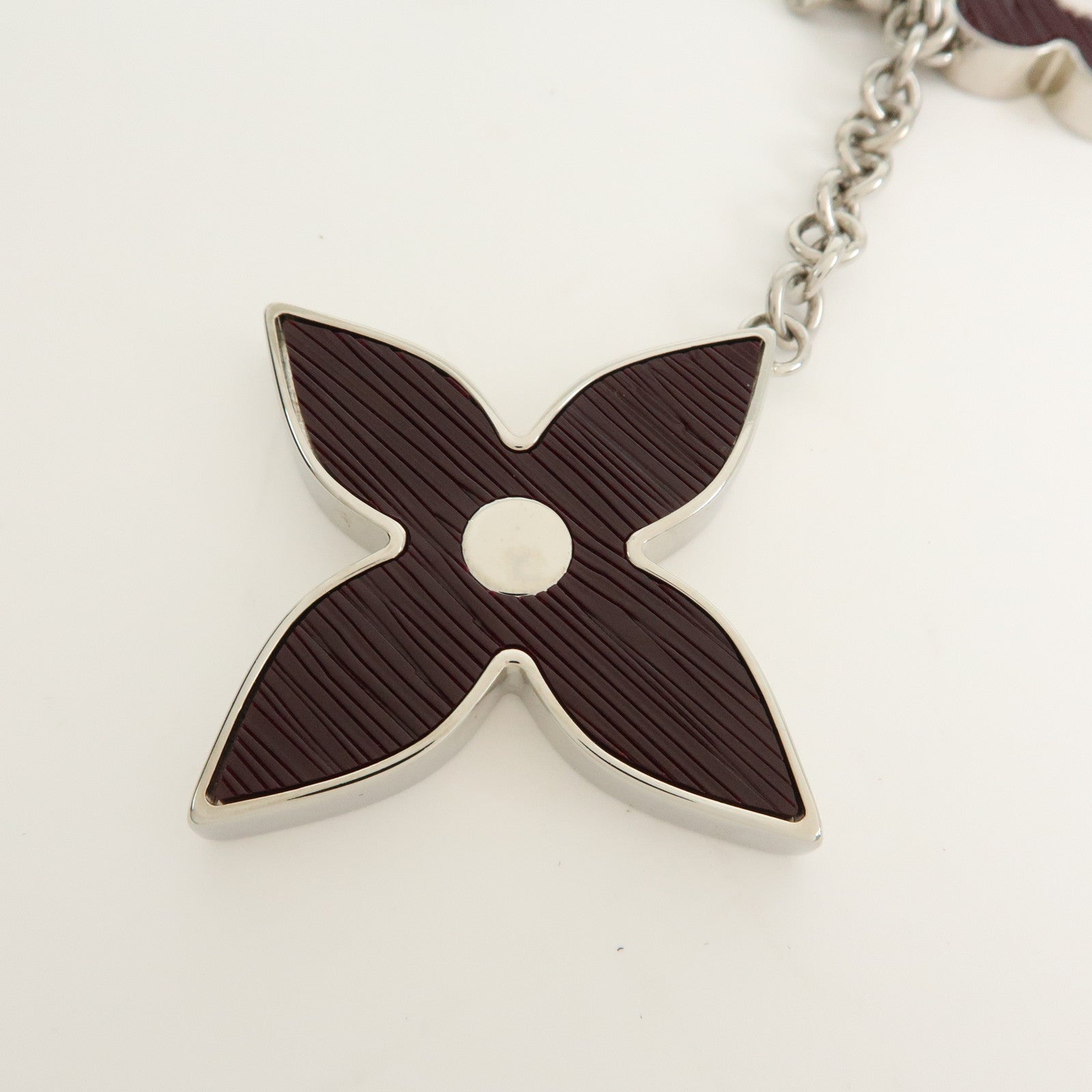 Louis Vuitton Bijou Sac Fleur Metal Bag Charm Key Holder M66368
