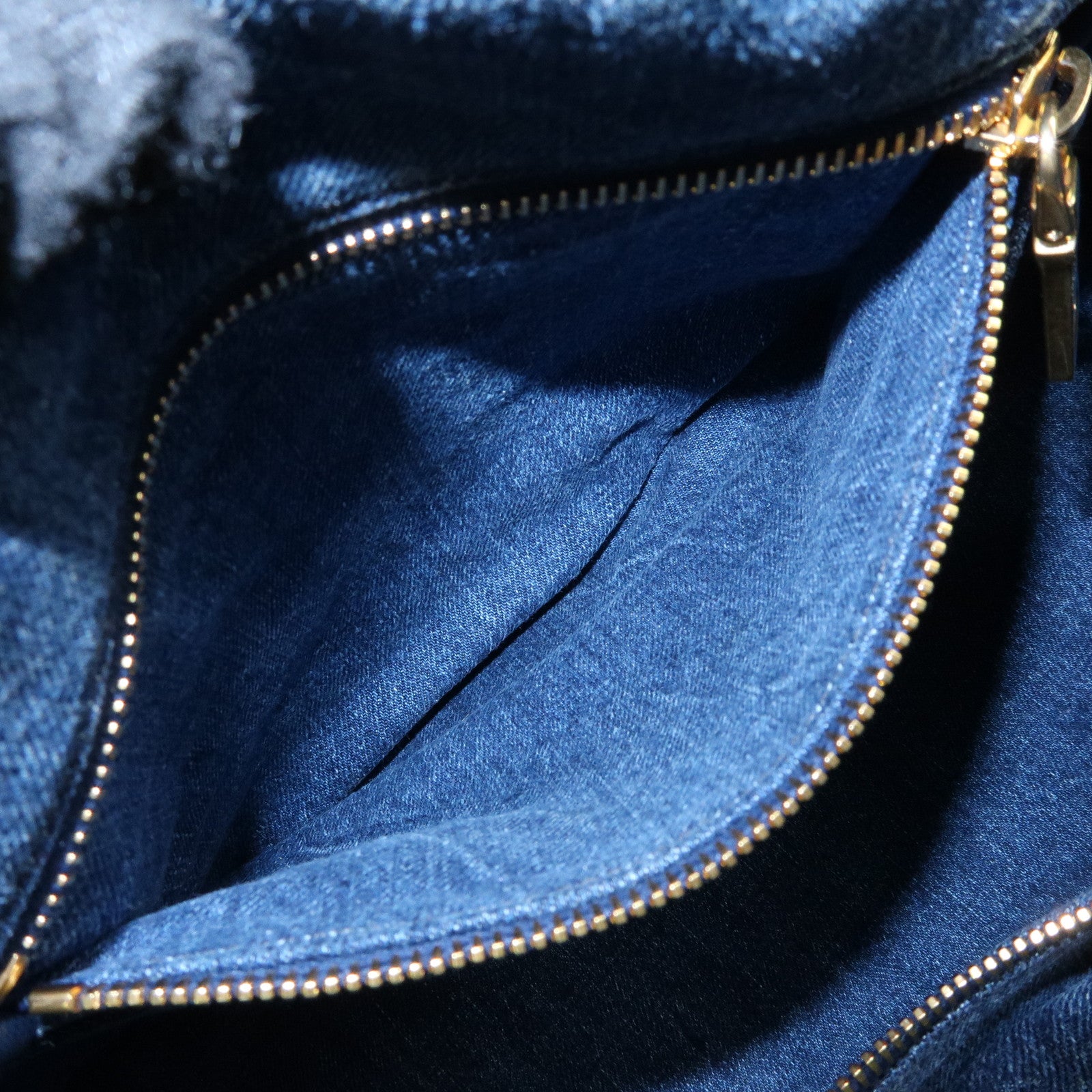 PRADA Triangle Logo Canapa Denim Large 2Way Bag Tote Bag B2642B