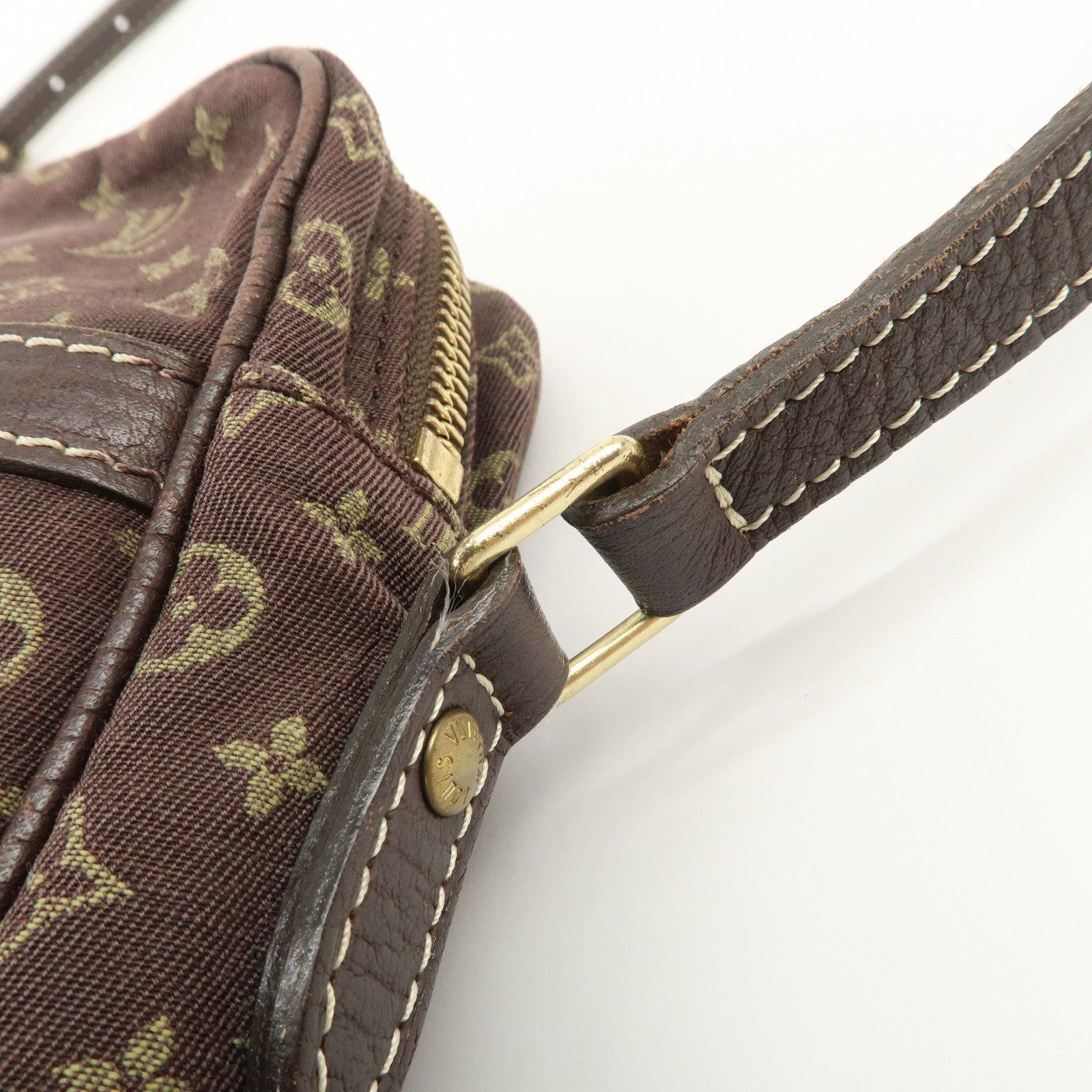 Louis Vuitton Monogram Mini Lin Danube Shoulder Bag Brown M95228