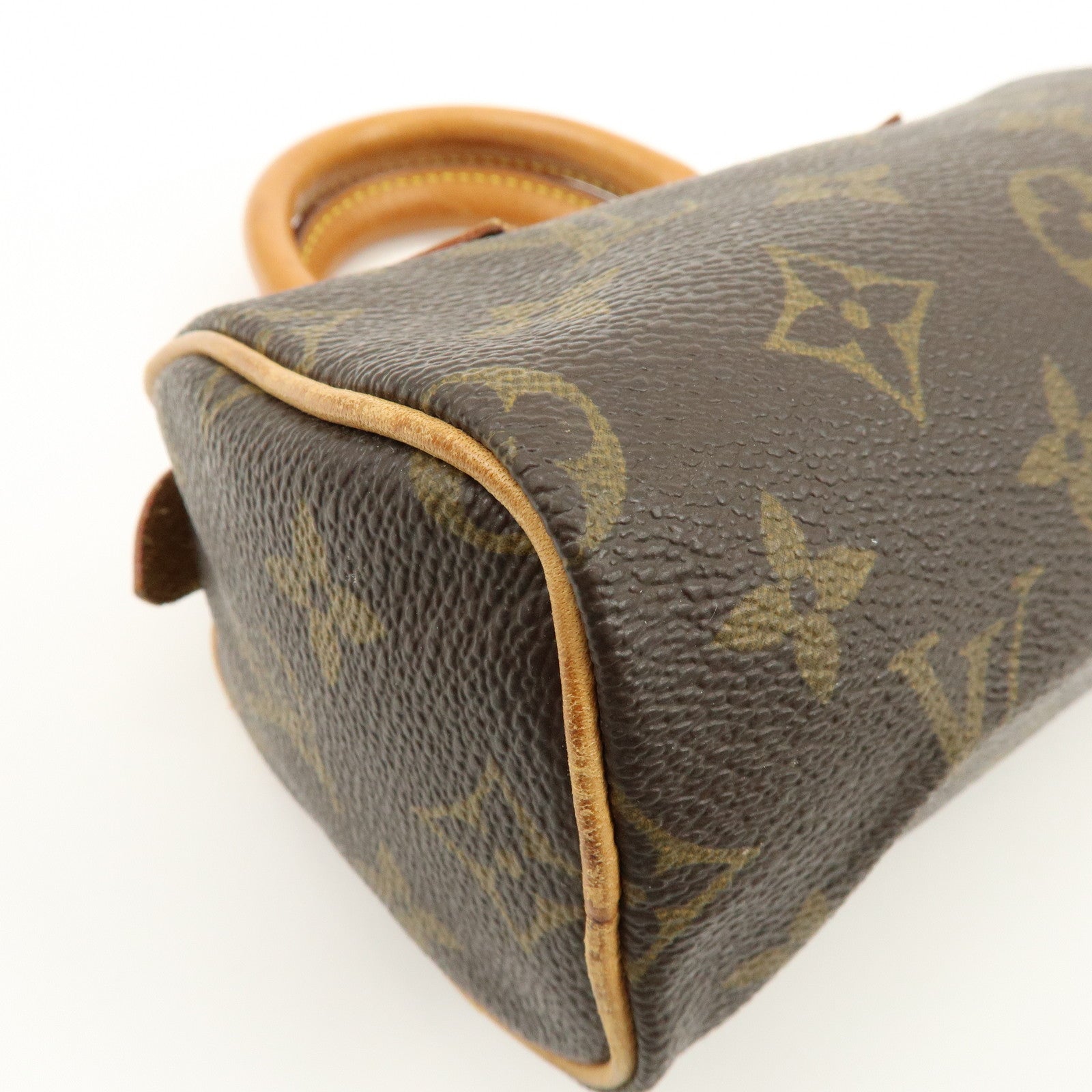 Louis Vuitton Monogram Mini Speedy Hand Bag Brown M41534