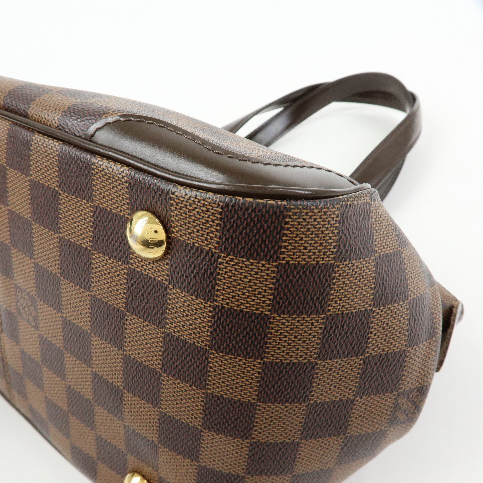 Louis Vuitton Damier Ebene Verona PM Hand Bag Brown N41117