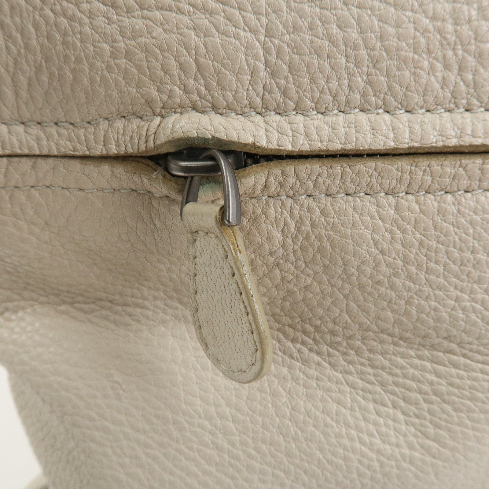 BOTTEGA VENETA Calf Leather 2Way Shoulder Bag Hand Bag Ivory