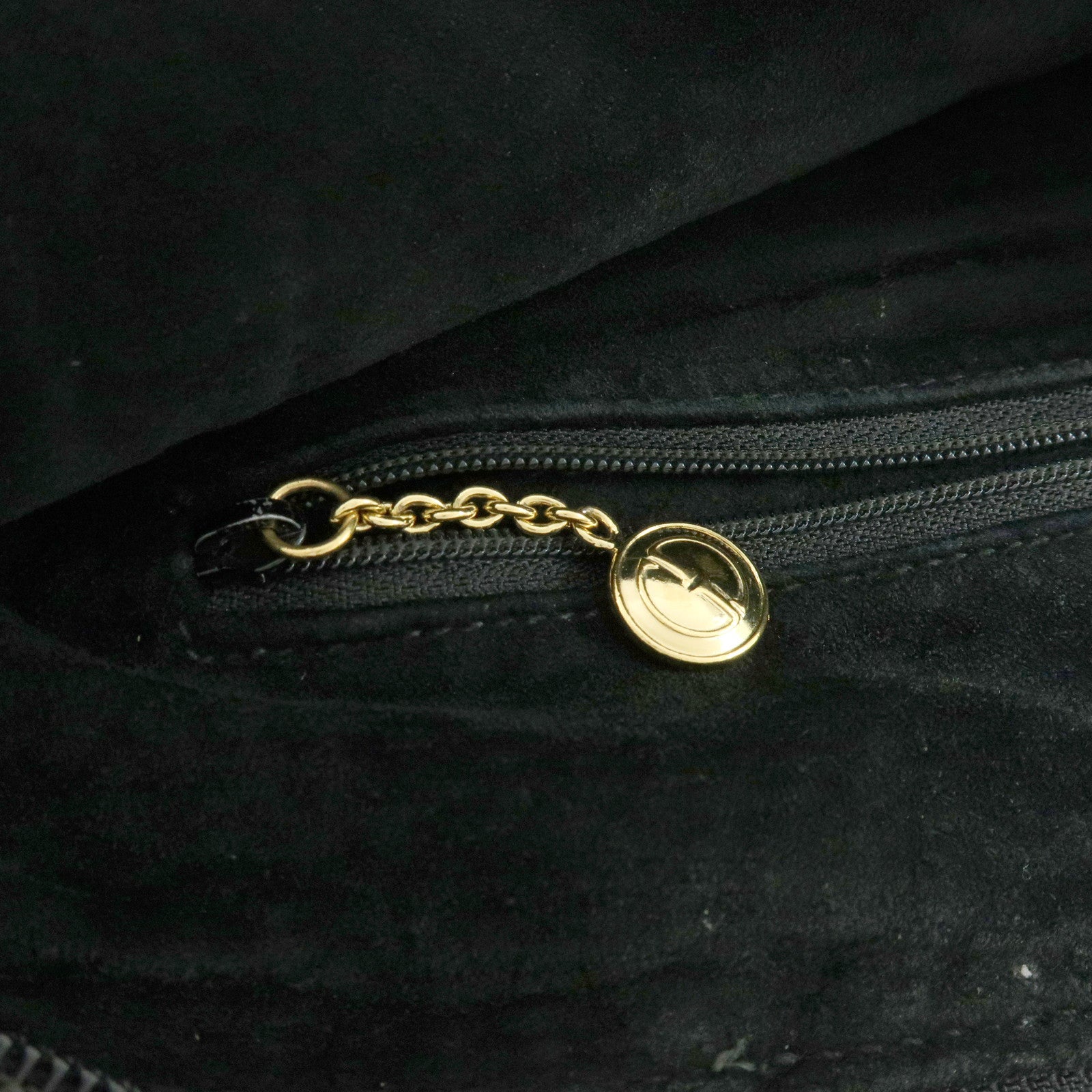 GUCCI Leather Shoulder Bag Crossbody Bag Black 001・115・1206