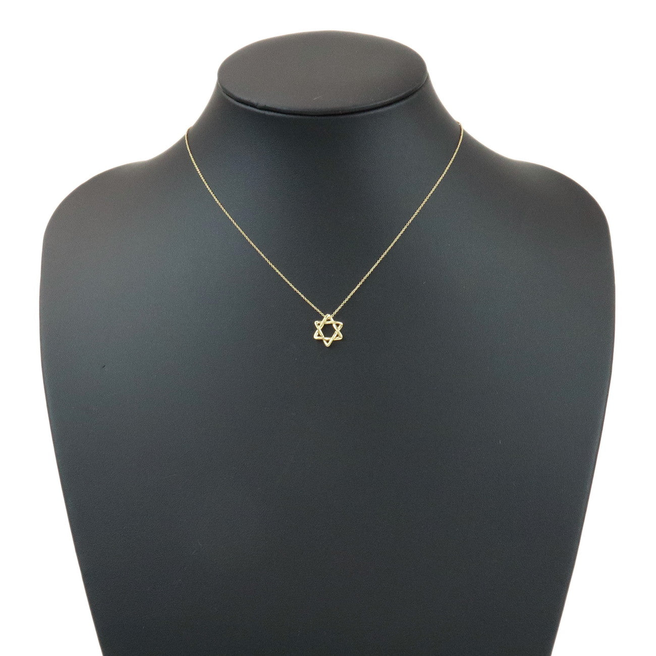 Tiffany & Co Star of Davi Pendant Necklace K18 750YG Yellow Gold