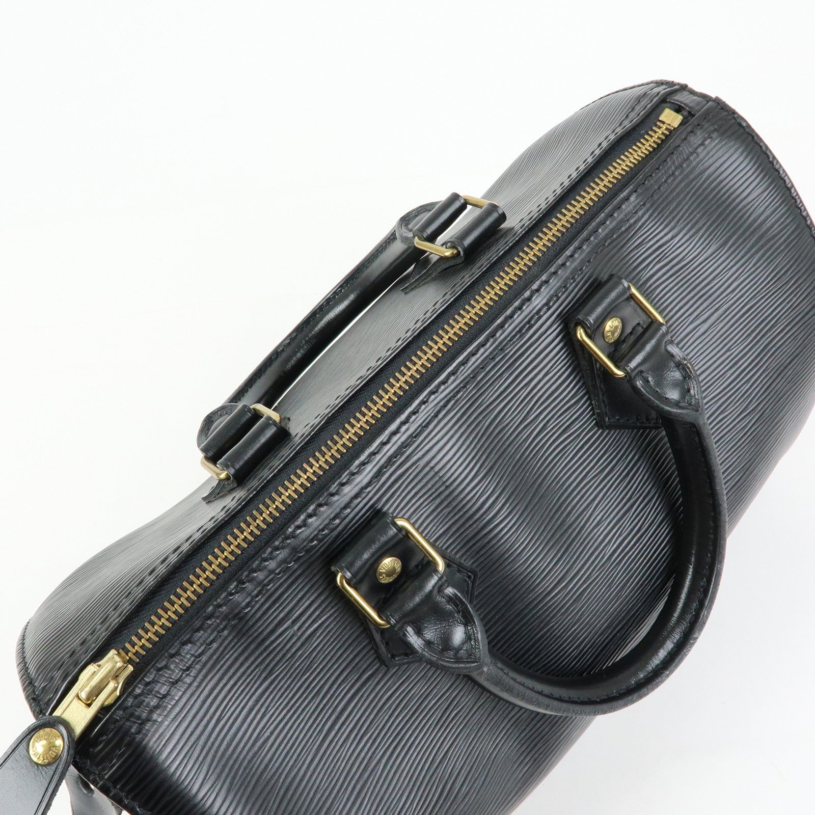 Louis Vuitton Epi Leather Speedy 25 Hand Bag Boston Bag Noir M59032