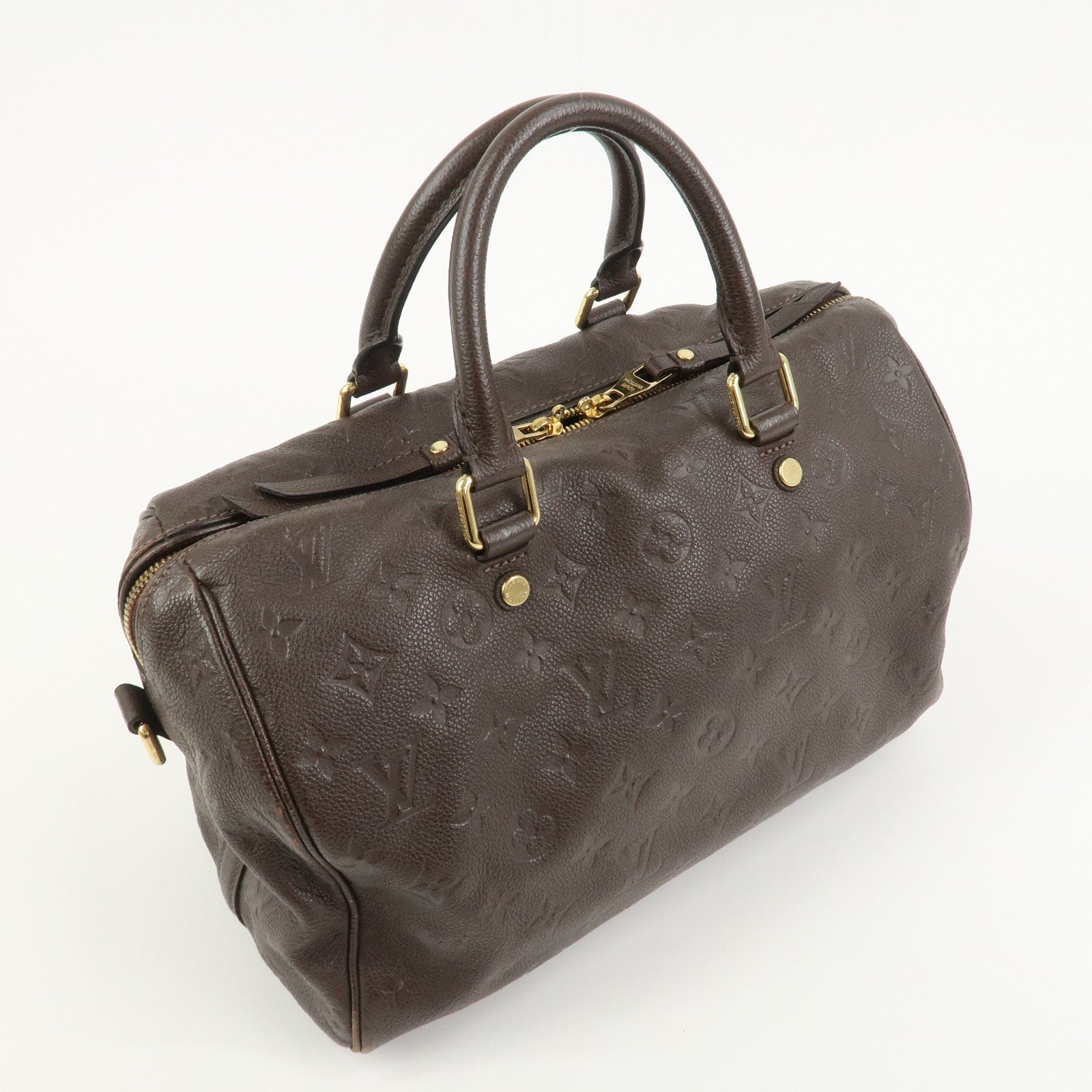 Louis Vuitton Monogram Empreinte Speedy 30 Bandouliere Terre M40751