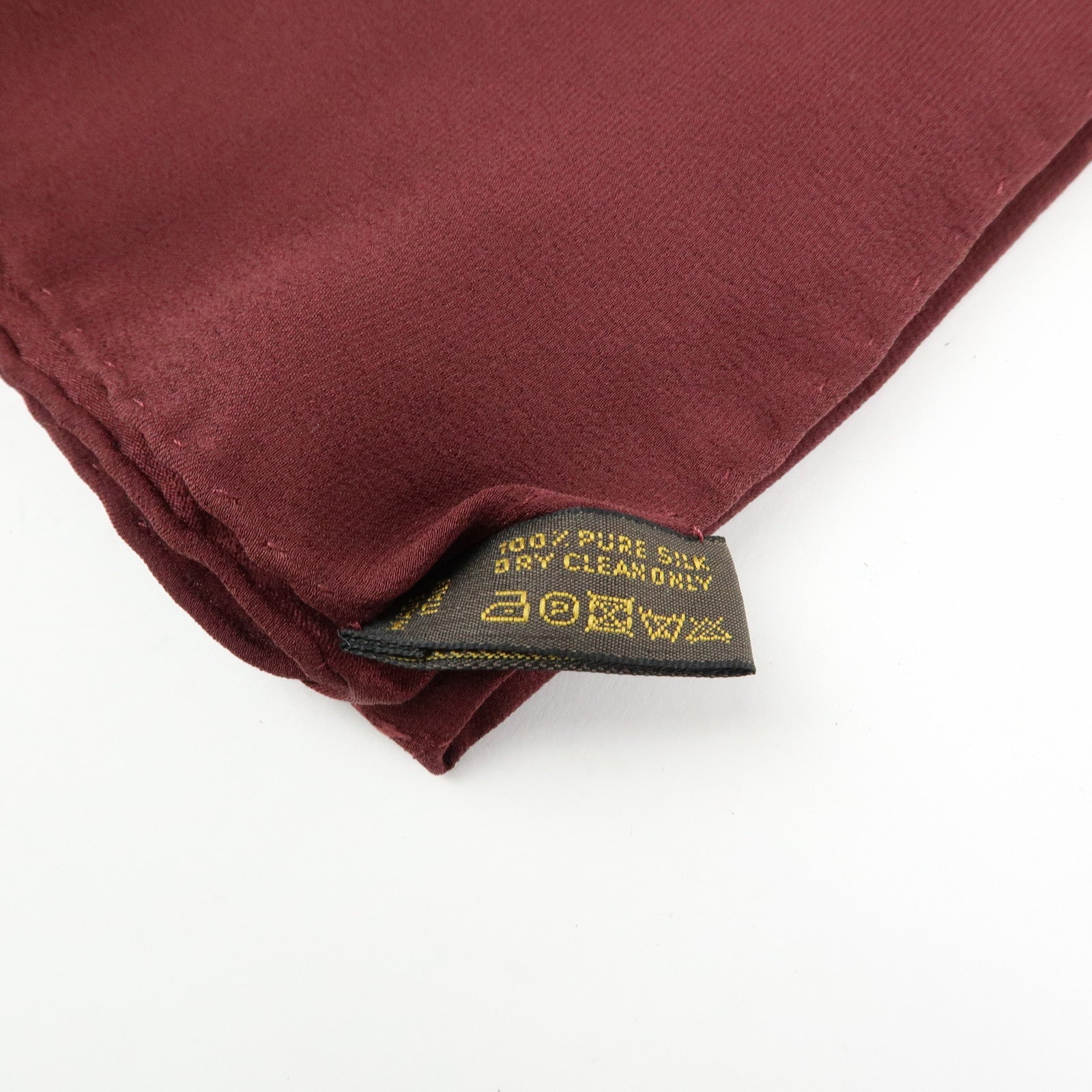 Louis Vuitton Monogram Silk 100% Scarf Shawl Bordeaux