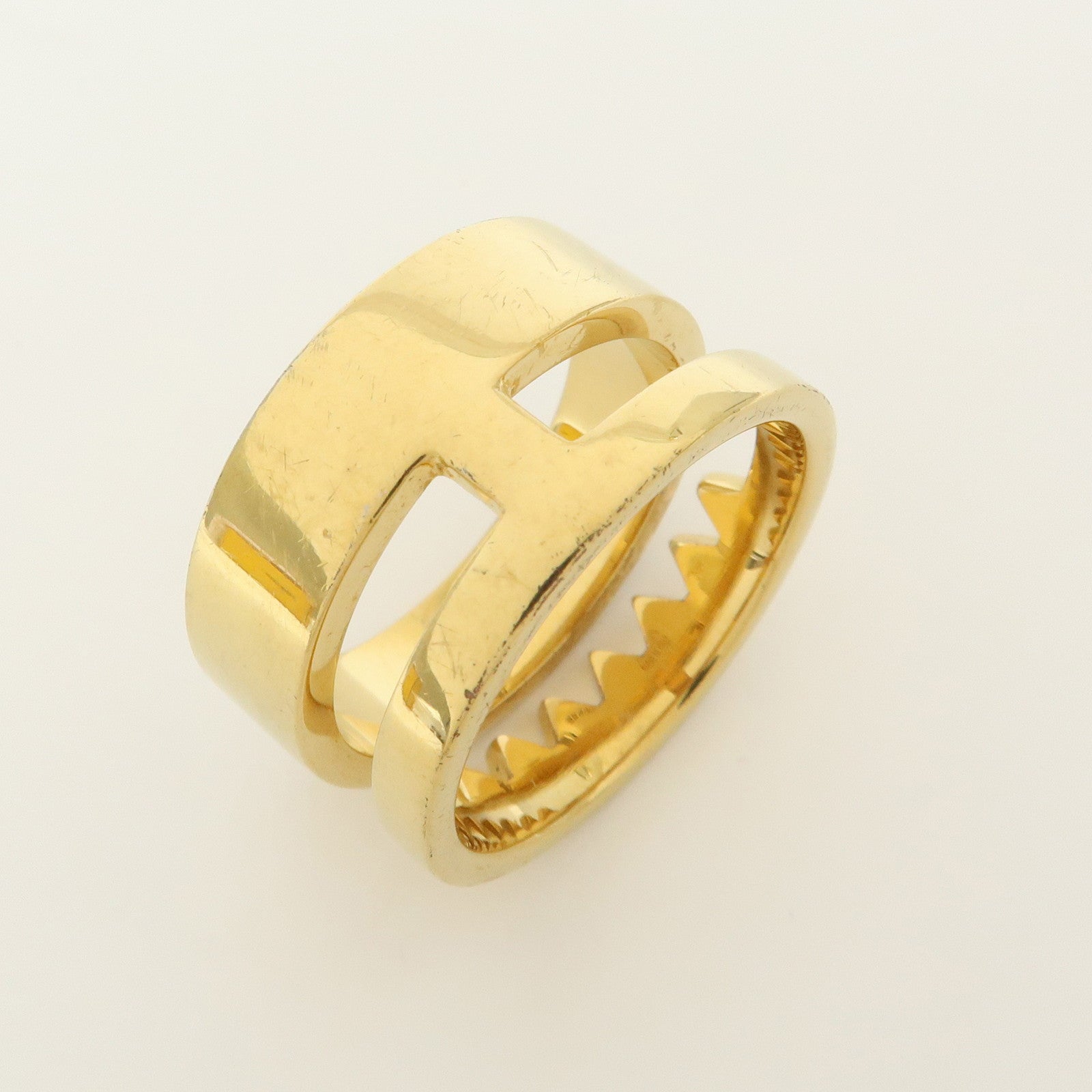 FENDI Monster Metal Ring Gold US11.5 EU66 HK26 Size L