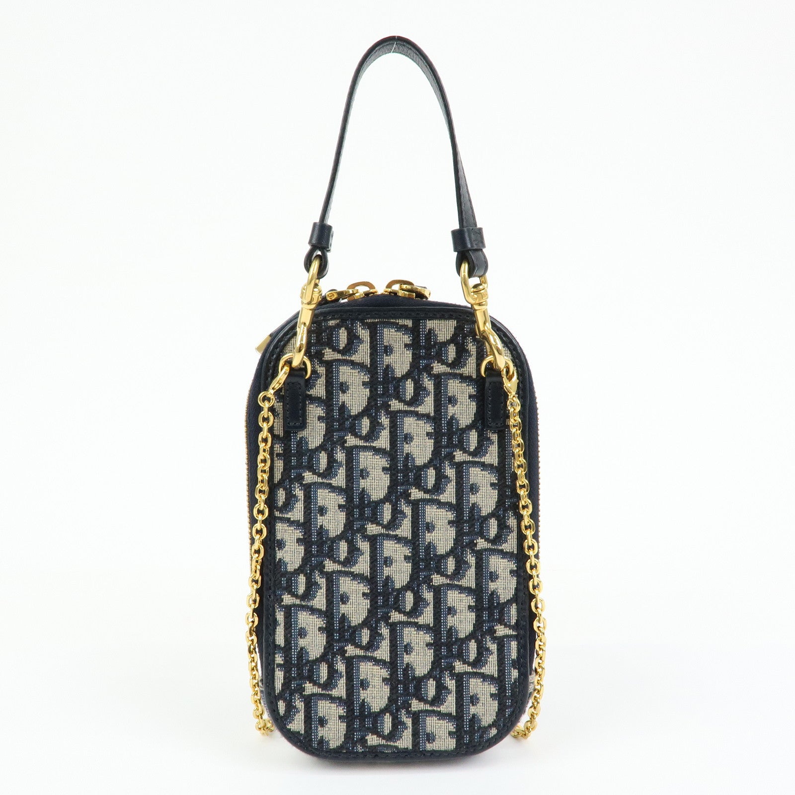 Christian Dior Oblique Jacquard Leather 30 Montaigne Phone Case