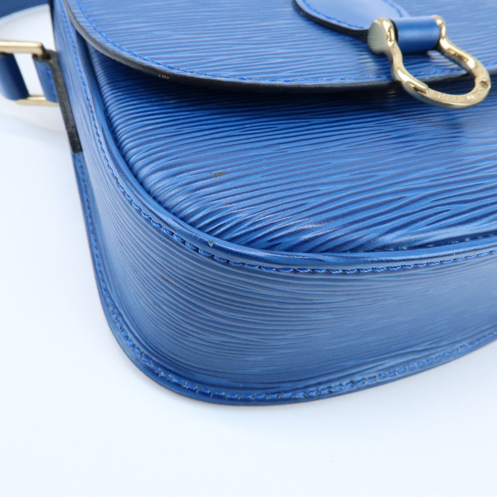 Louis Vuitton Epi Mini Saint Cloud Shoulder Bag Toledo Blue M52215