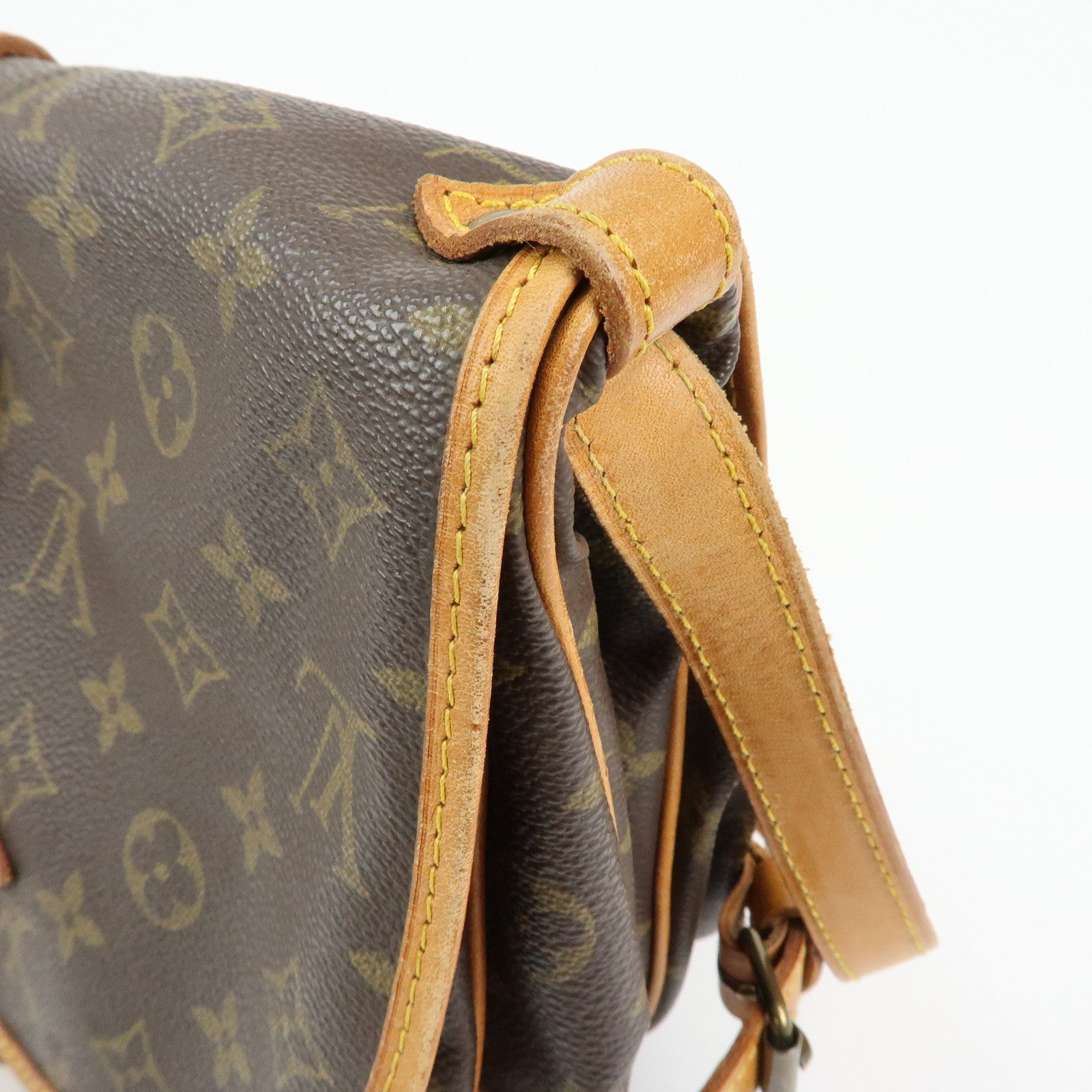 Louis Vuitton Monogram Saumur 30 Canvas Shoulder Bag Brown M42256