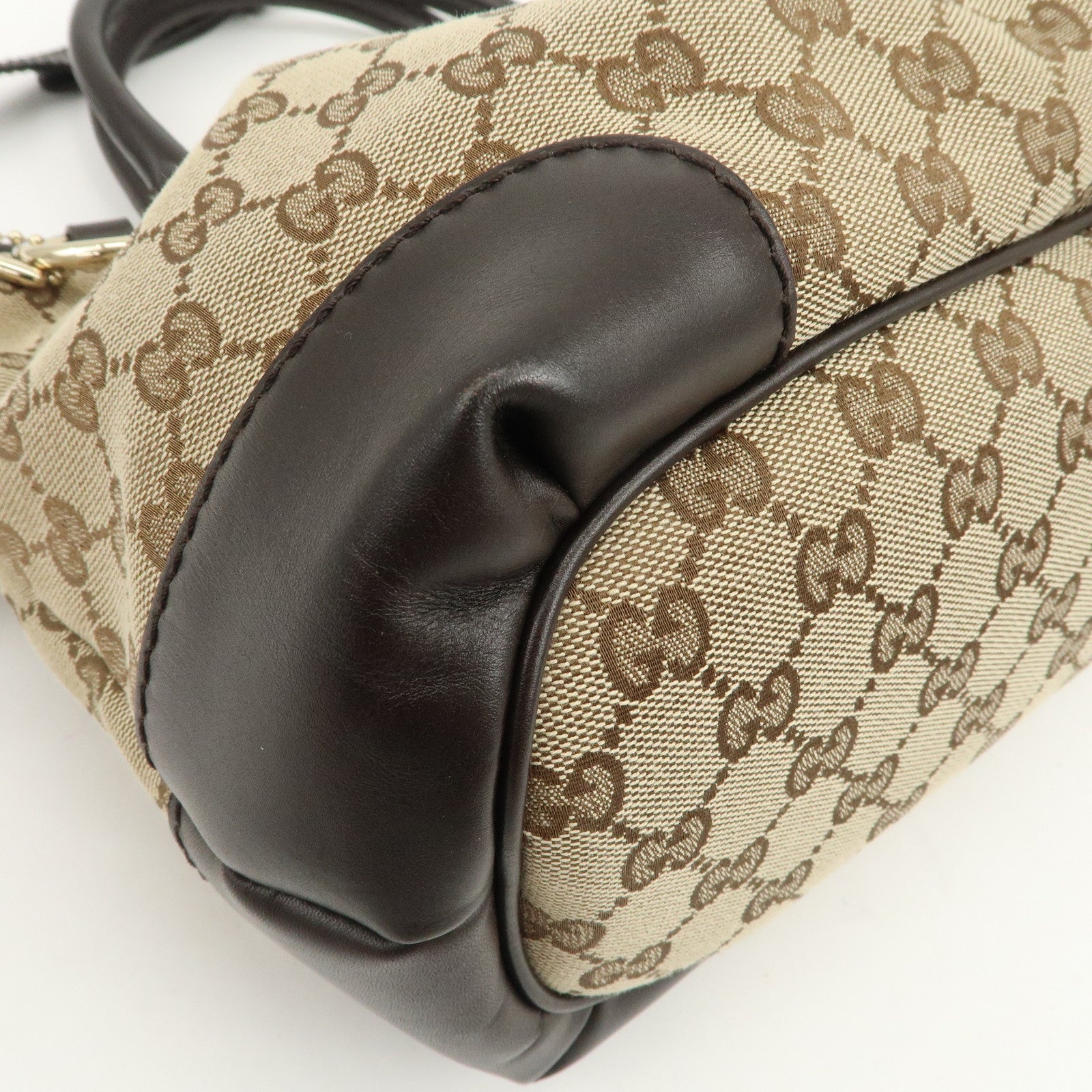 GUCCI Sukey Interlocking G Canvas Leather 2Way Shoulder Bag 247902