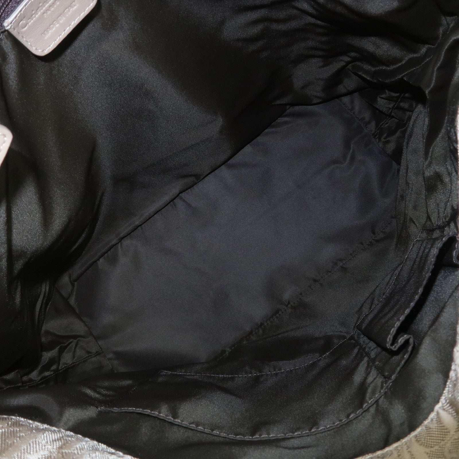 Christian Dior Trotter Nylon Leather Shoulder Bag Hand Bag Beige