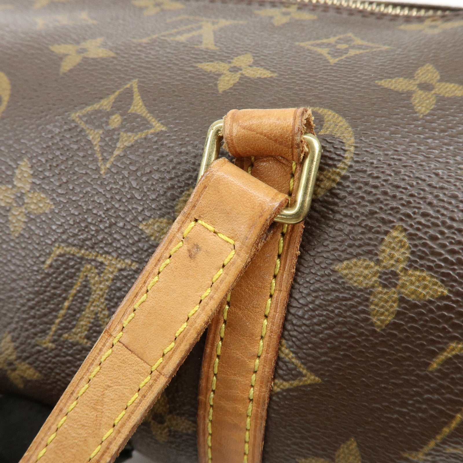 Louis Vuitton Monogram Papillon 30 Hand Bag Brown M51385
