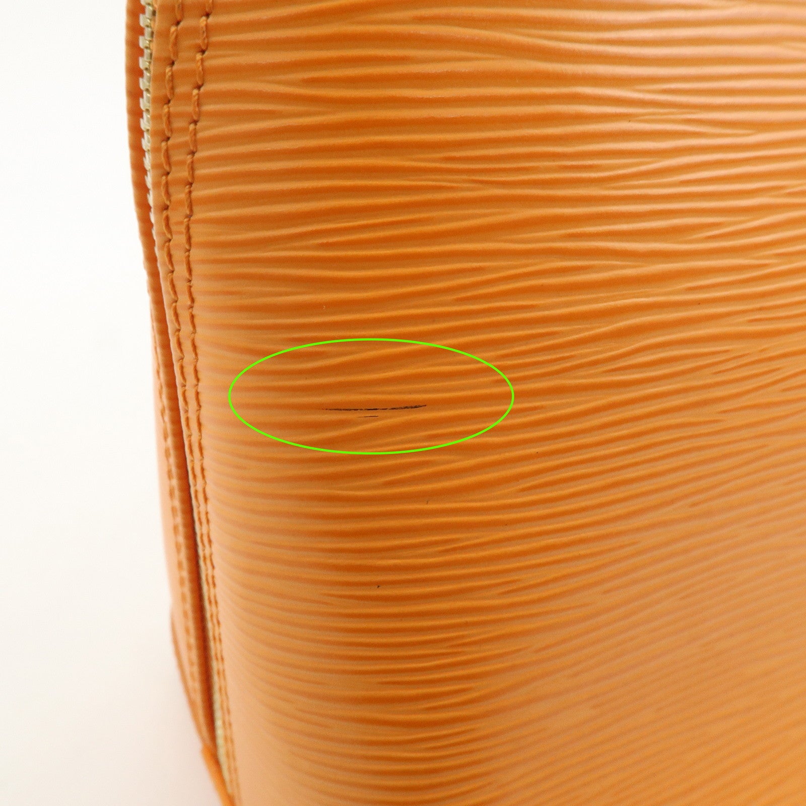 Louis Vuitton Epi Leather Alma PM Hand Bag Mandarin Orange M5124H