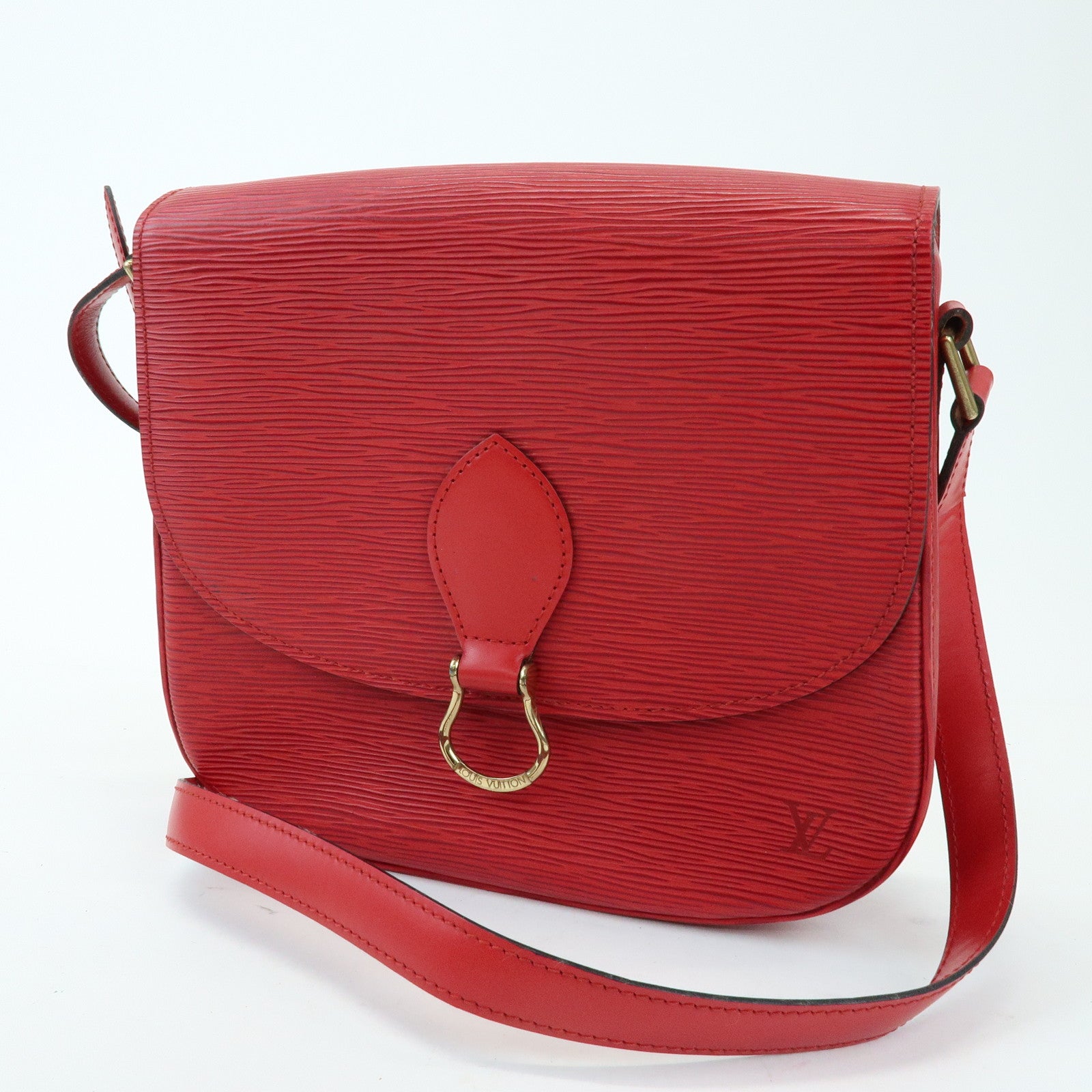Louis Vuitton Epi Saint Cloud Shoulder Bag Crossbody Bag Red M52197