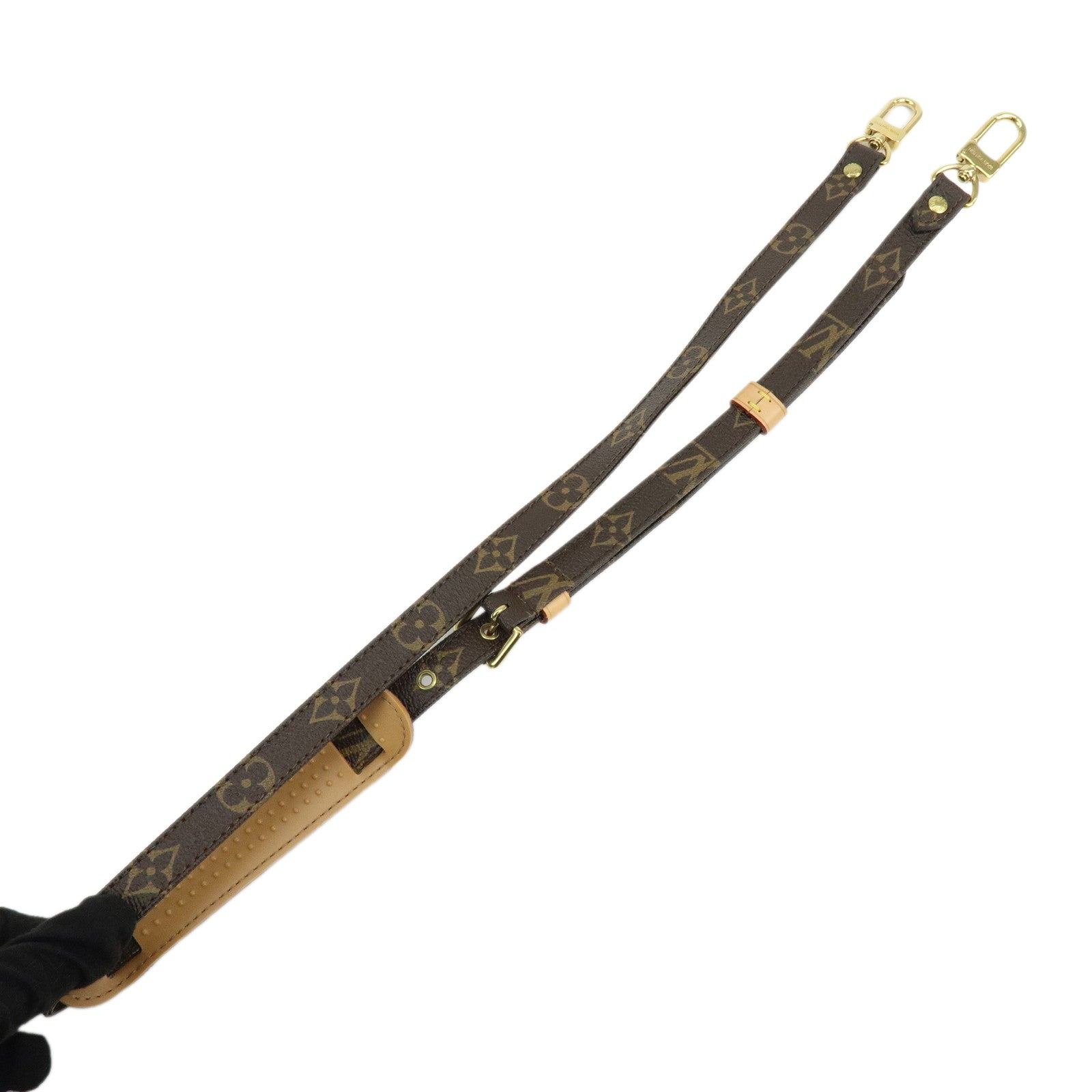 Louis Vuitton Monogram Adjustable Shoulder Strap Brown 120cm J52315