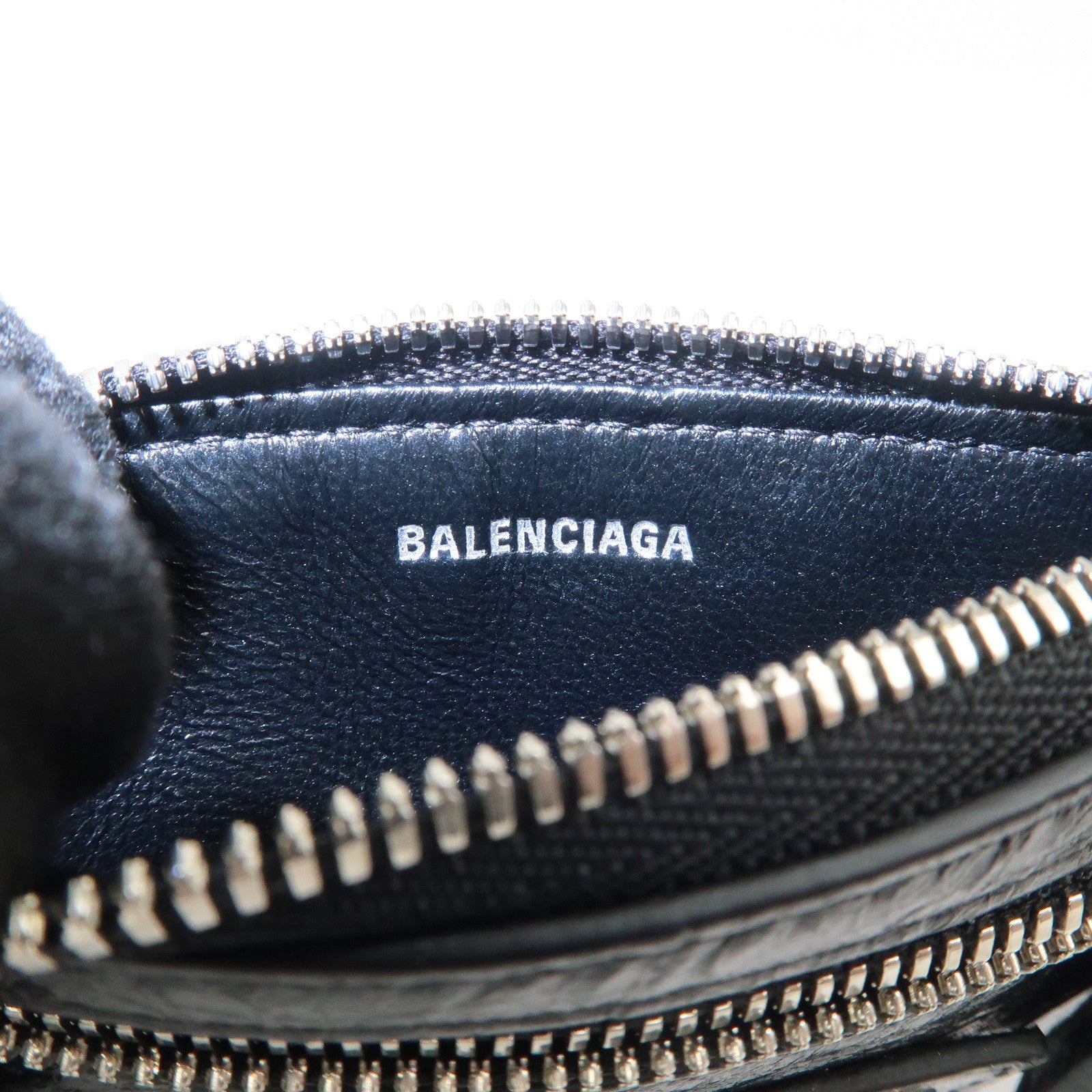 BALENCIAGA Le Cagole Leather Card Holder Fragment Case 764324