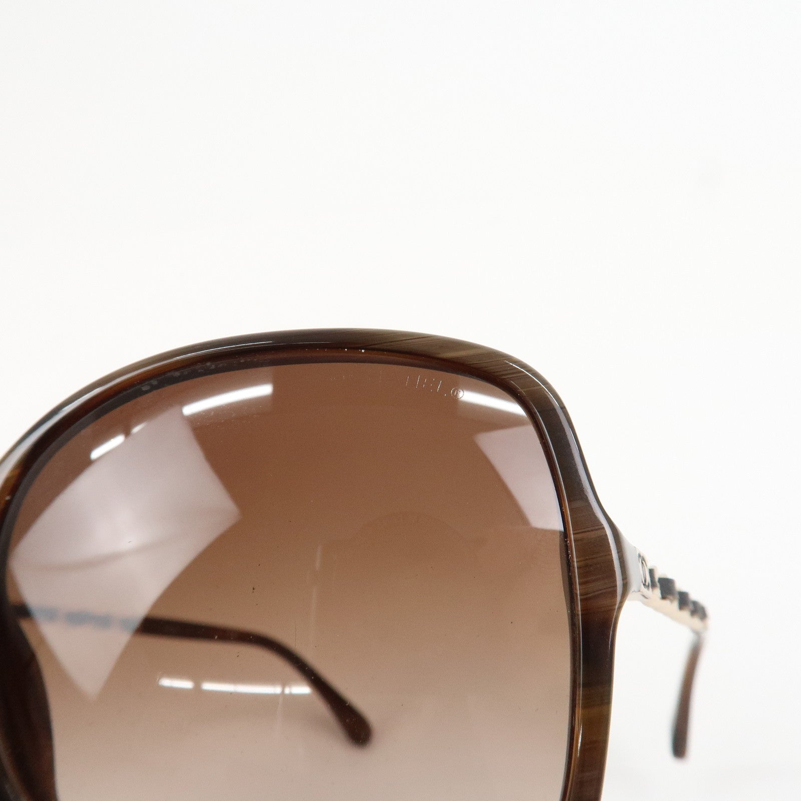 CHANEL COCO Mark Sunglasses c.617/3B 57□17 135 3N Brown 5210-Q