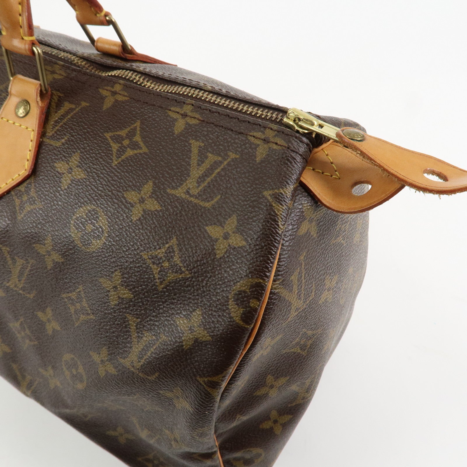Louis Vuitton Monogram Speedy 40 Hand Bag Boston Bag Brown M41522