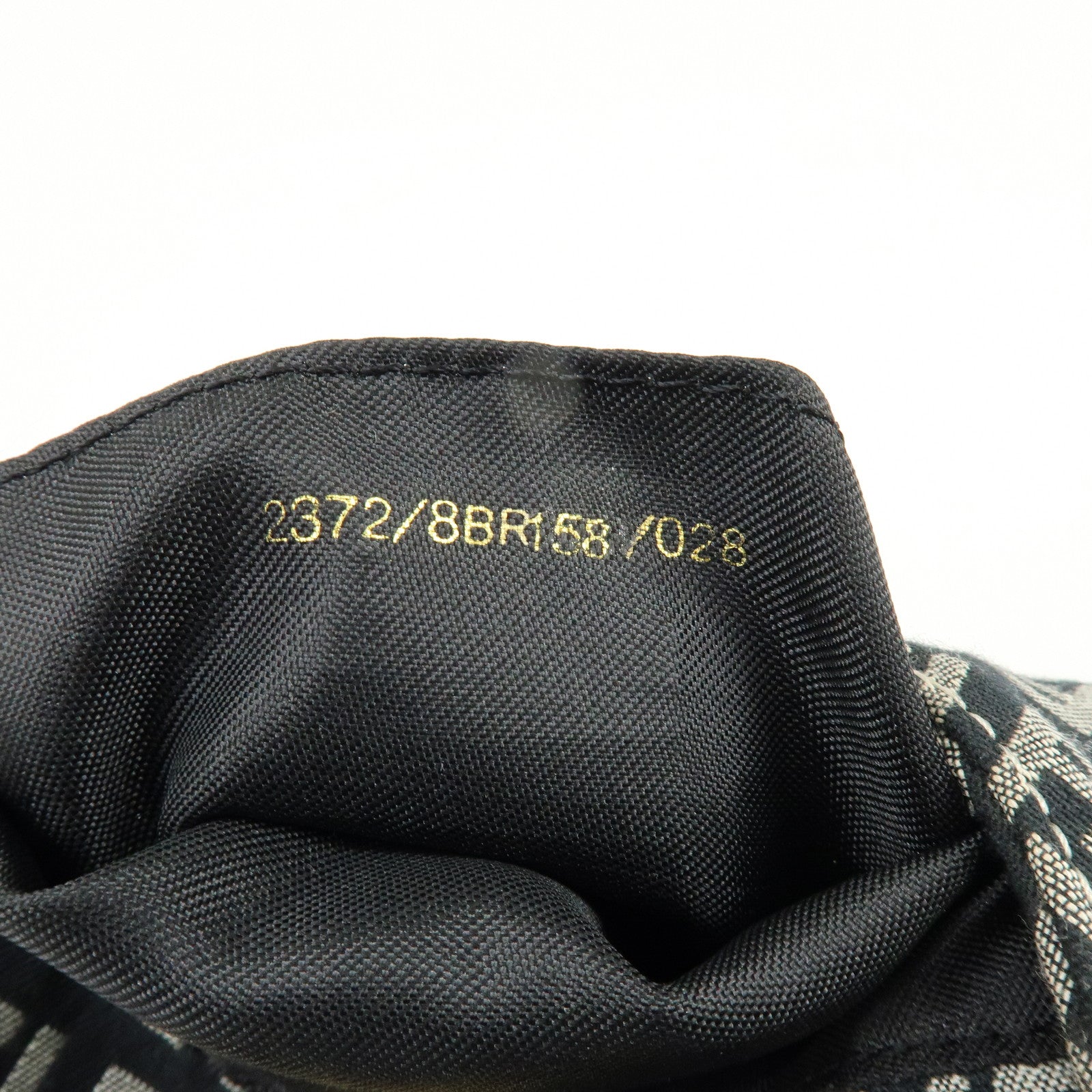 FENDI Zucchino Canvas Leather Hand Shoulder Bag Navy Pink 8BR158