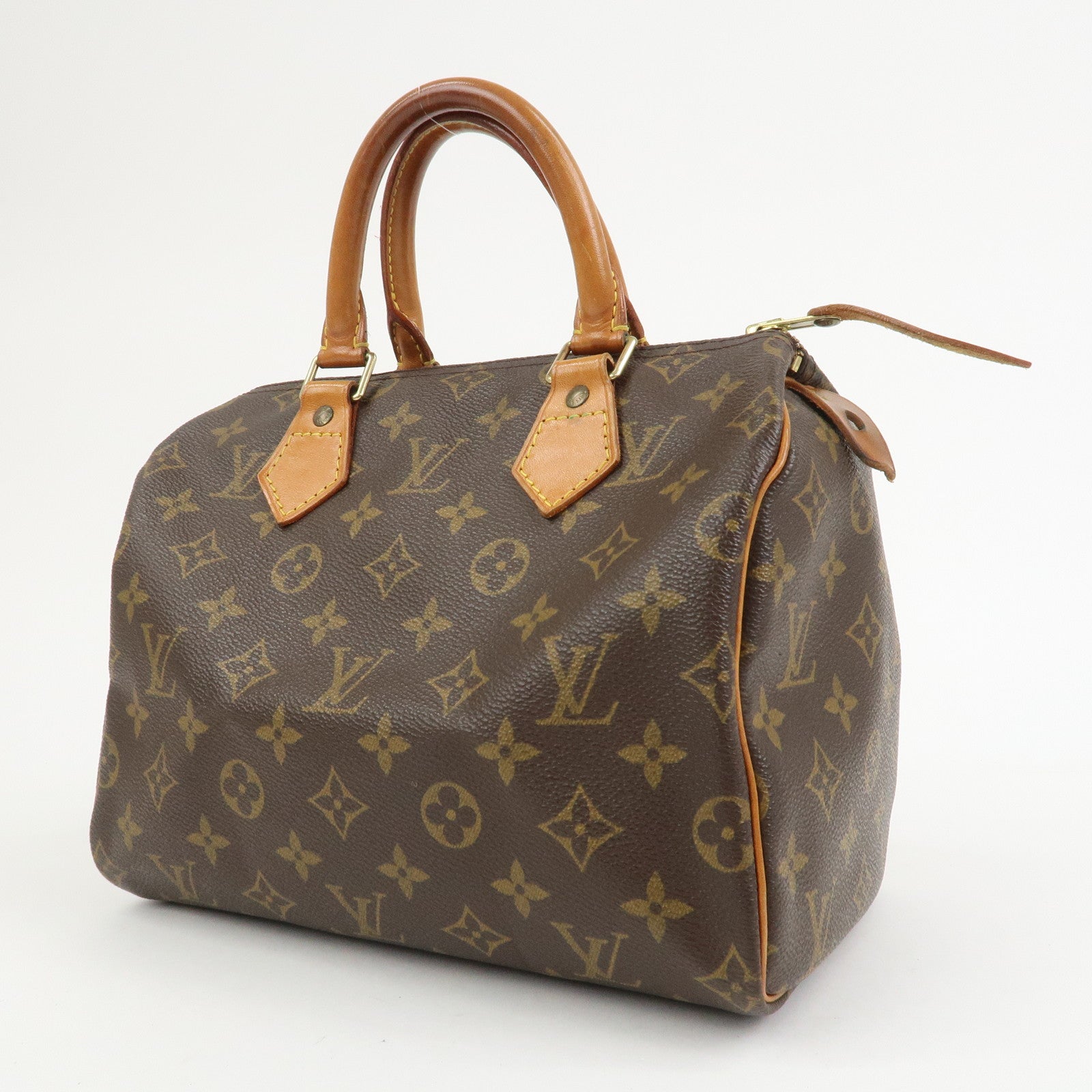 Louis Vuitton Monogram Speedy 25 Boston Bag Hand Bag Brown M41528