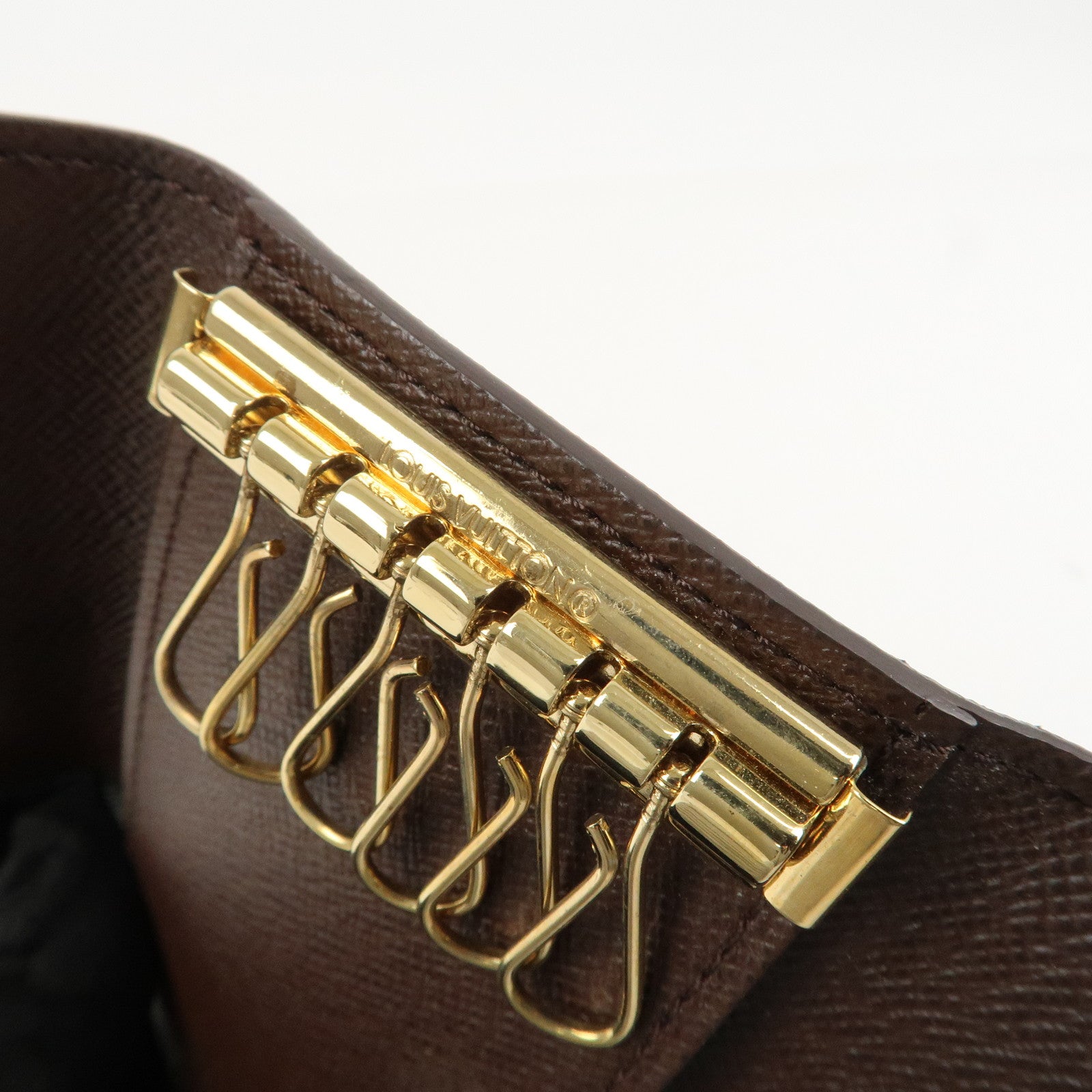 Louis Vuitton Damier Ebene Multicles 6 Key Case Brown N62630 Used