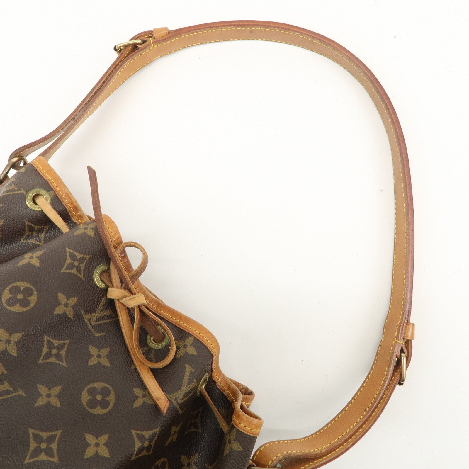 Louis Vuitton Monogram Petit Noe Shoulder Bag Brown M42226