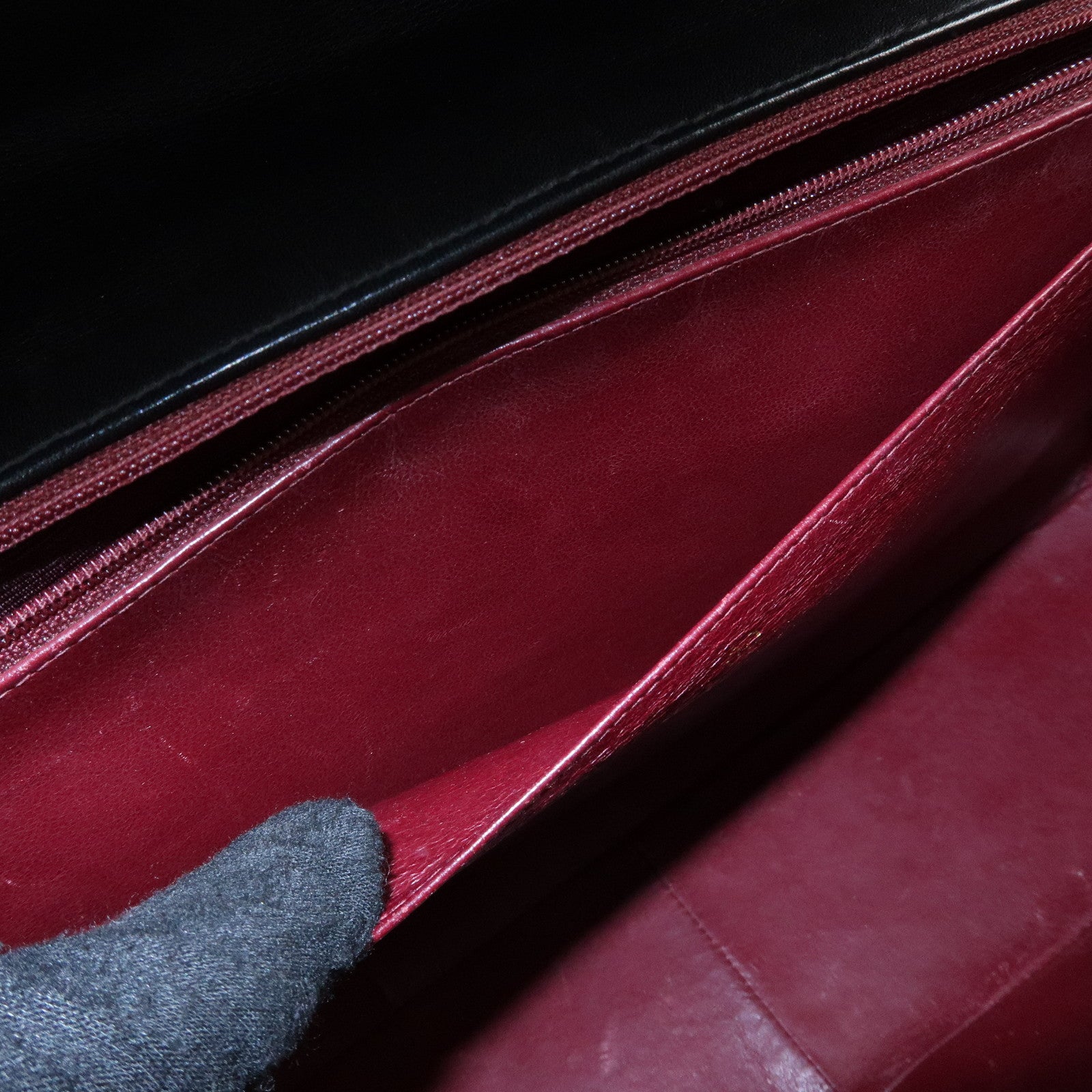 CHANEL Jumbo Matelasse 34 Lamb Skin Chain Shoulder Bag Black A01094