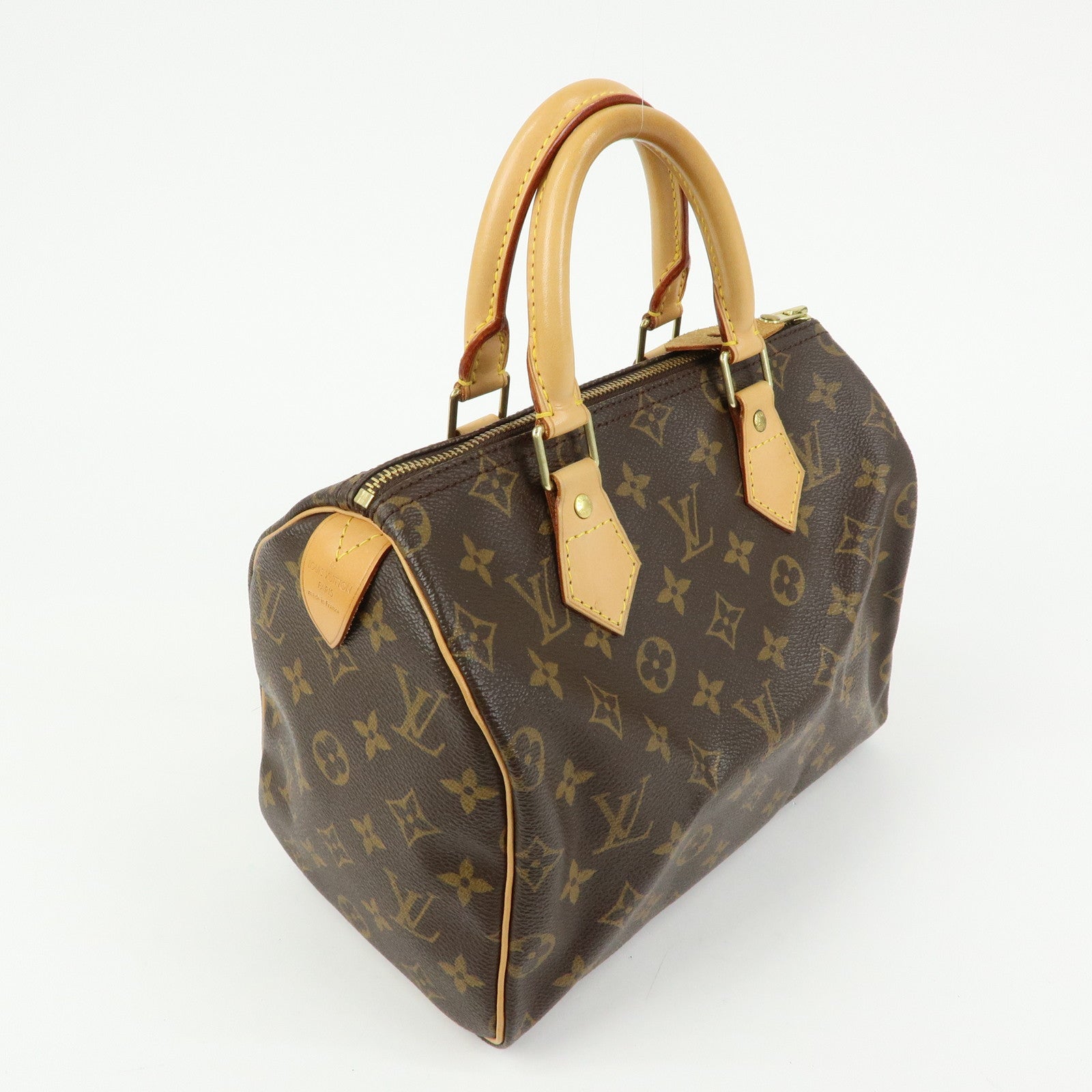Louis Vuitton Monogram Speedy 25 Boston Bag Hand Bag Brown M41528