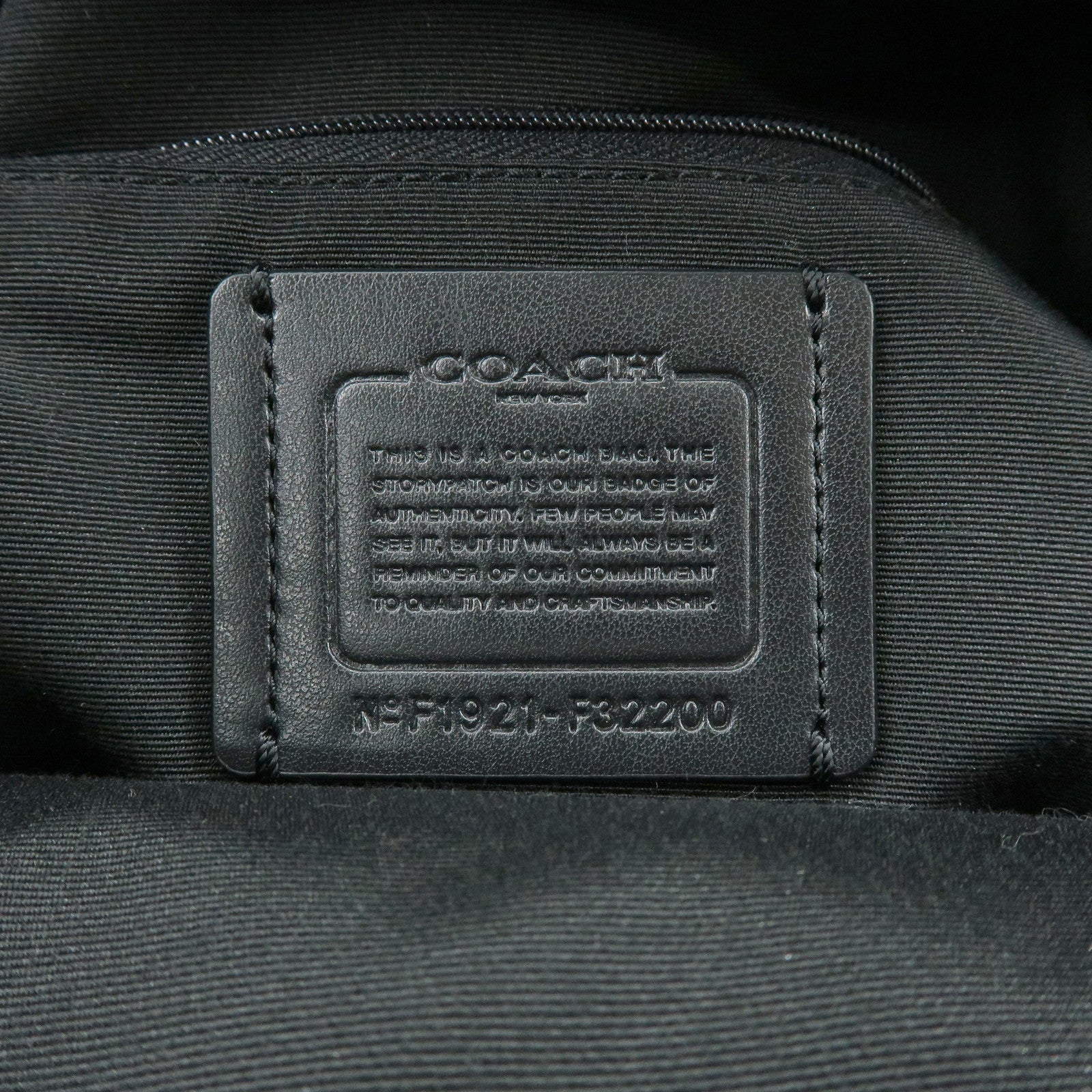 COACH Charlie PVC Canvas Leather Backpack Rucksack Dark Brown