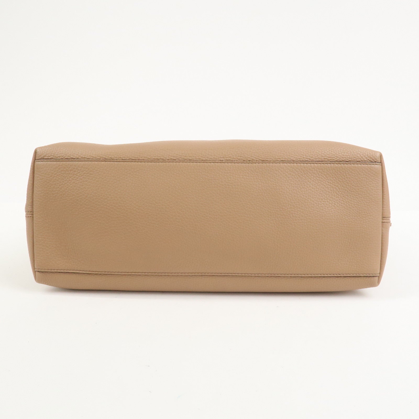 GUCCI SOHO Interlocking G Leather Chain Shoulder Bag Beige 536196