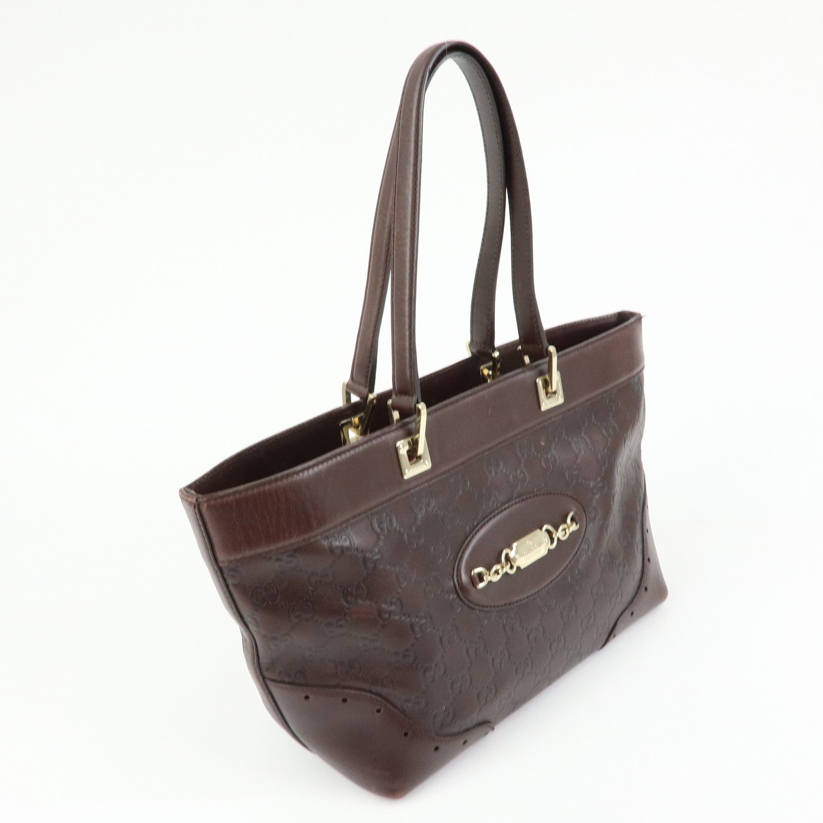 GUCCI  Guccissima Leather Tote Bag Shoulder Bag Dark Brown 145993