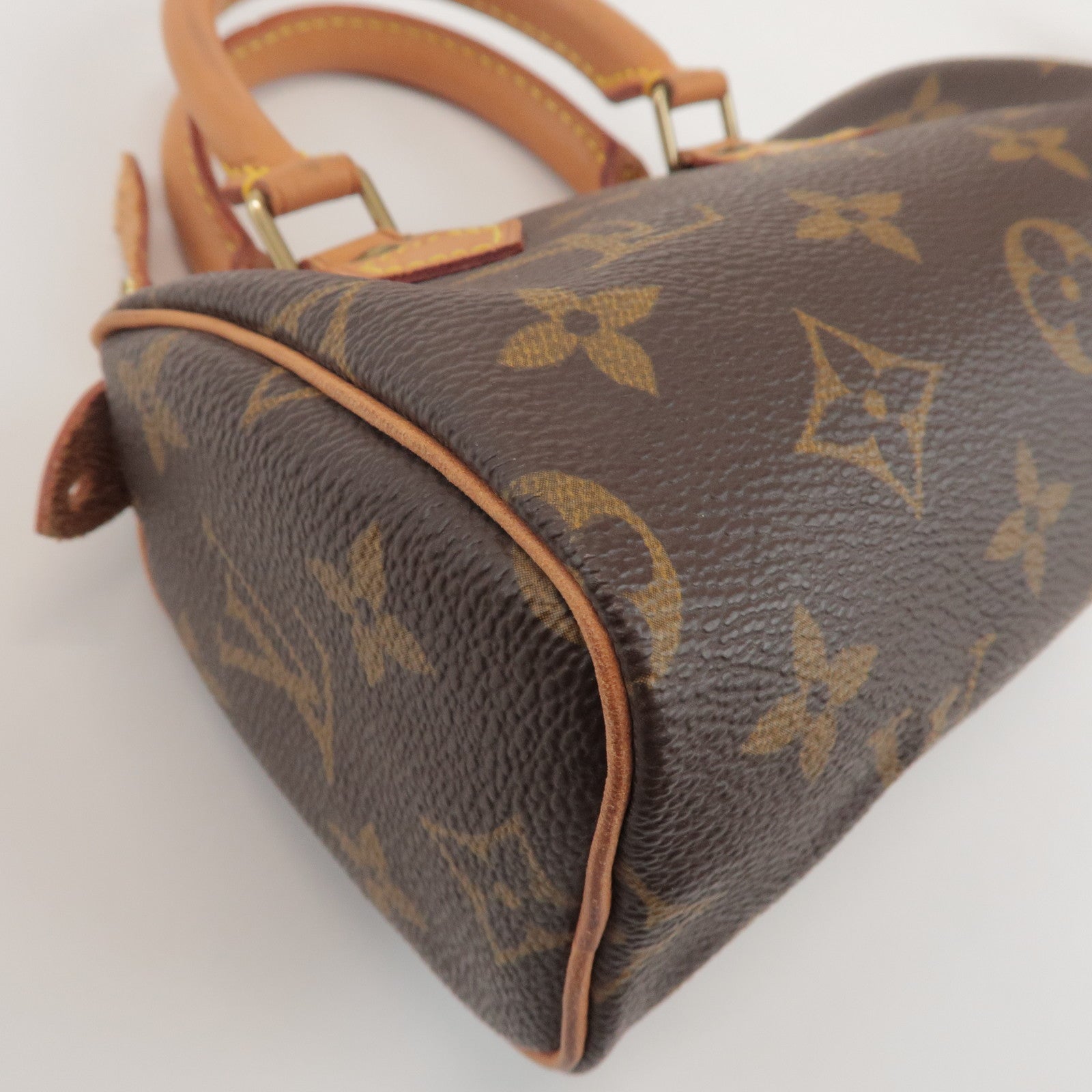 Louis Vuitton Monogram Mini Speedy Hand Bag & Shoulder Strap M41534