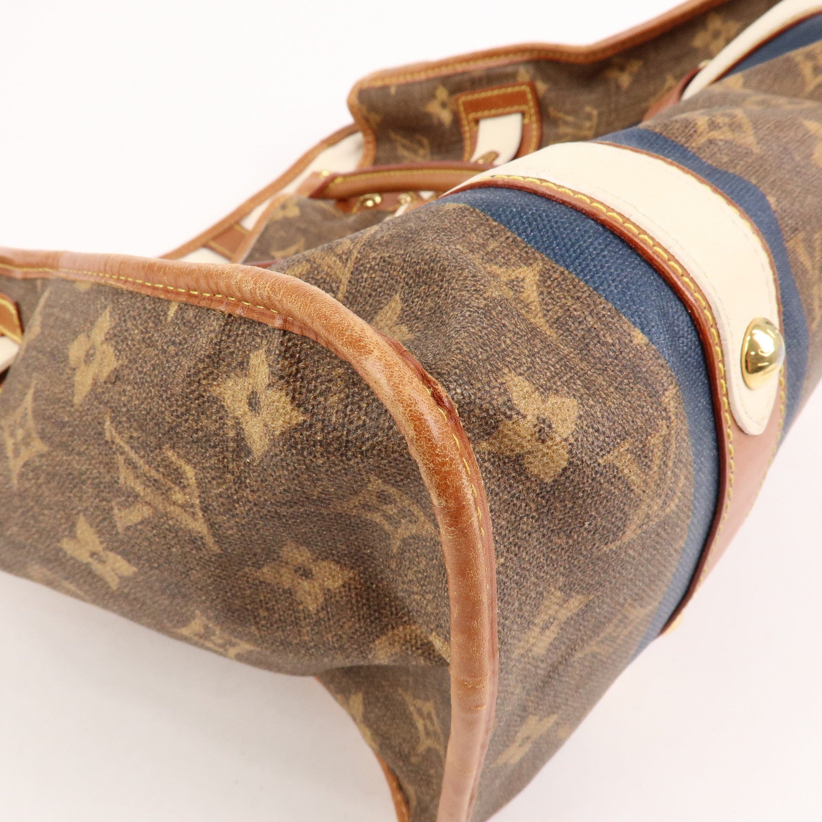 Louis Vuitton Monogram Tisse Sac Rayeur GM Shoulder Bag M56385