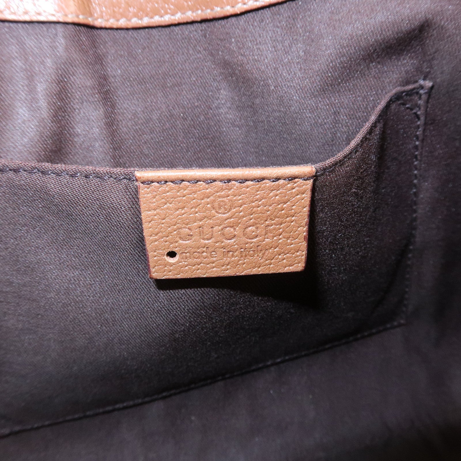 GUCCI New Jackey GG Canvas Leather Shoulder Bag Brown 124407 Used