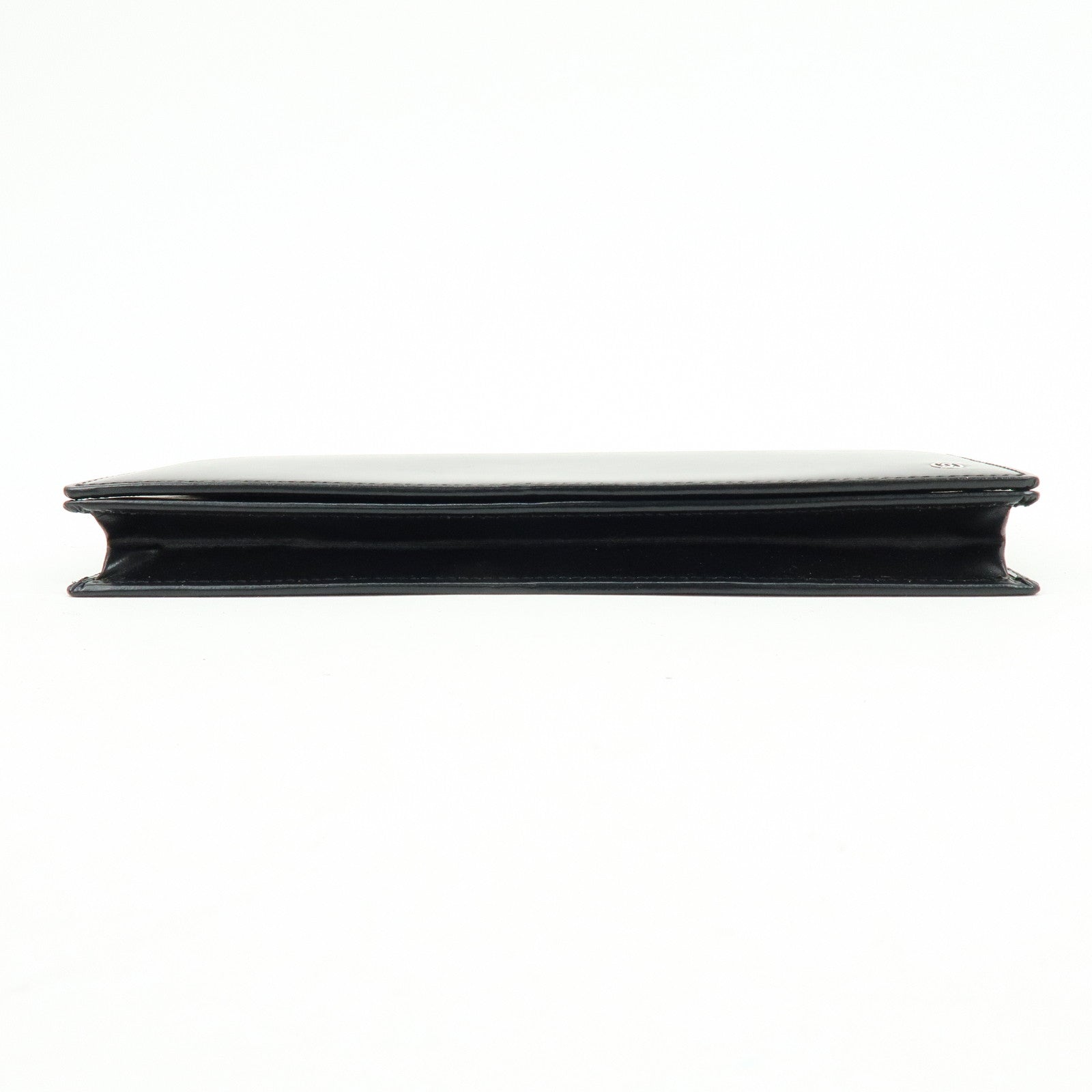 Cartier Pasha Leather Bi-fold Long Wallet Continental Wallet Black